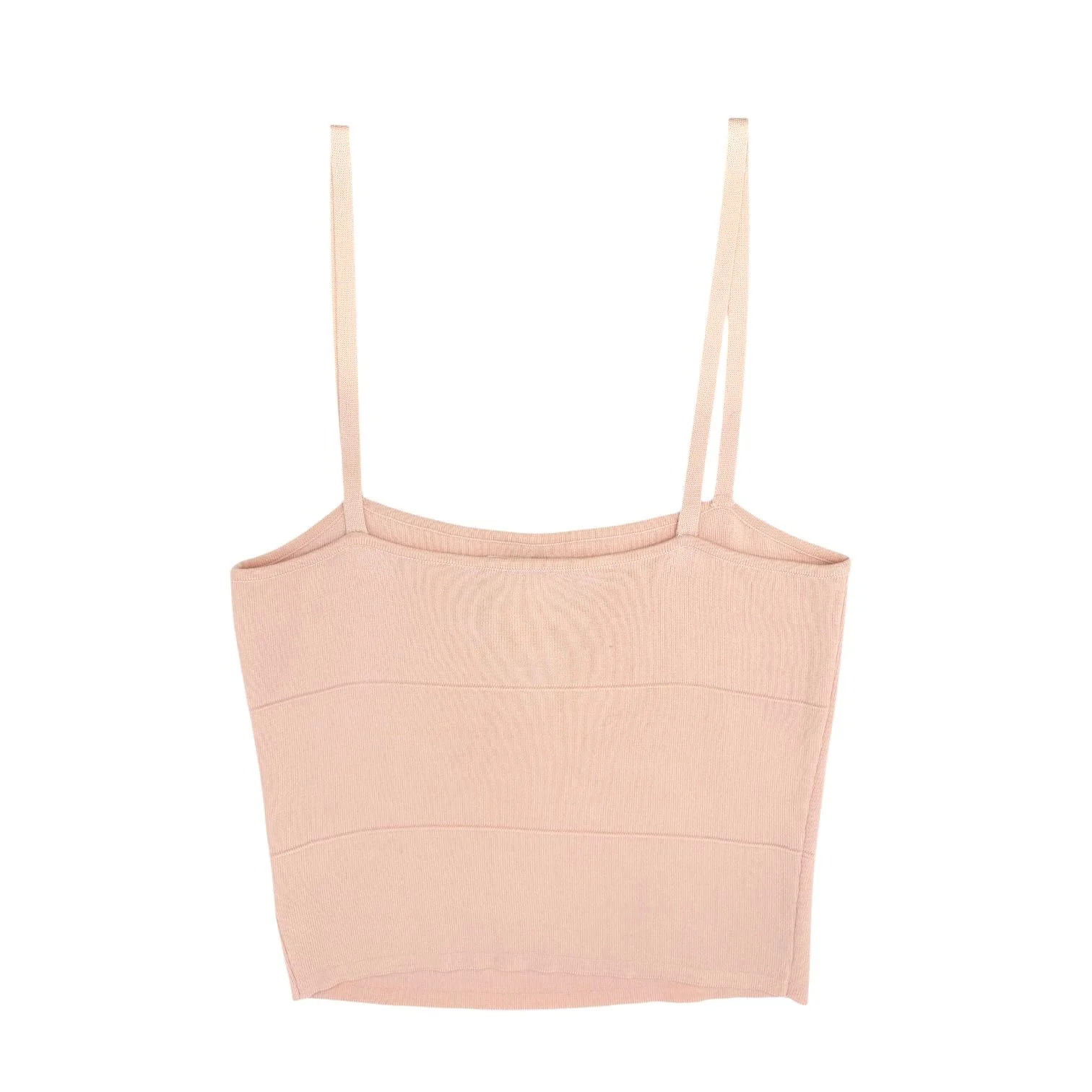 Chanel Baby Pink Cropped Tank Top - Image 2