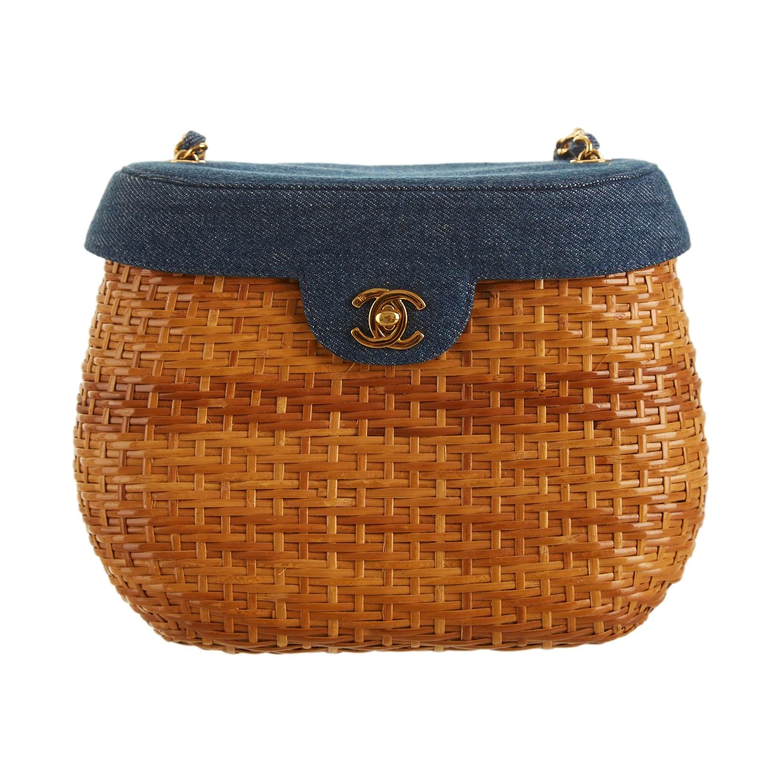 Chanel Basket Chain Shoulder Bag - Image 2