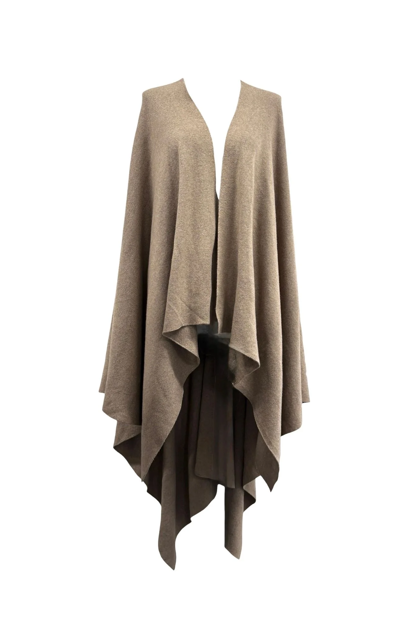 Chanel Beige Cashmere Oversized Poncho Wrap Top - Image 4