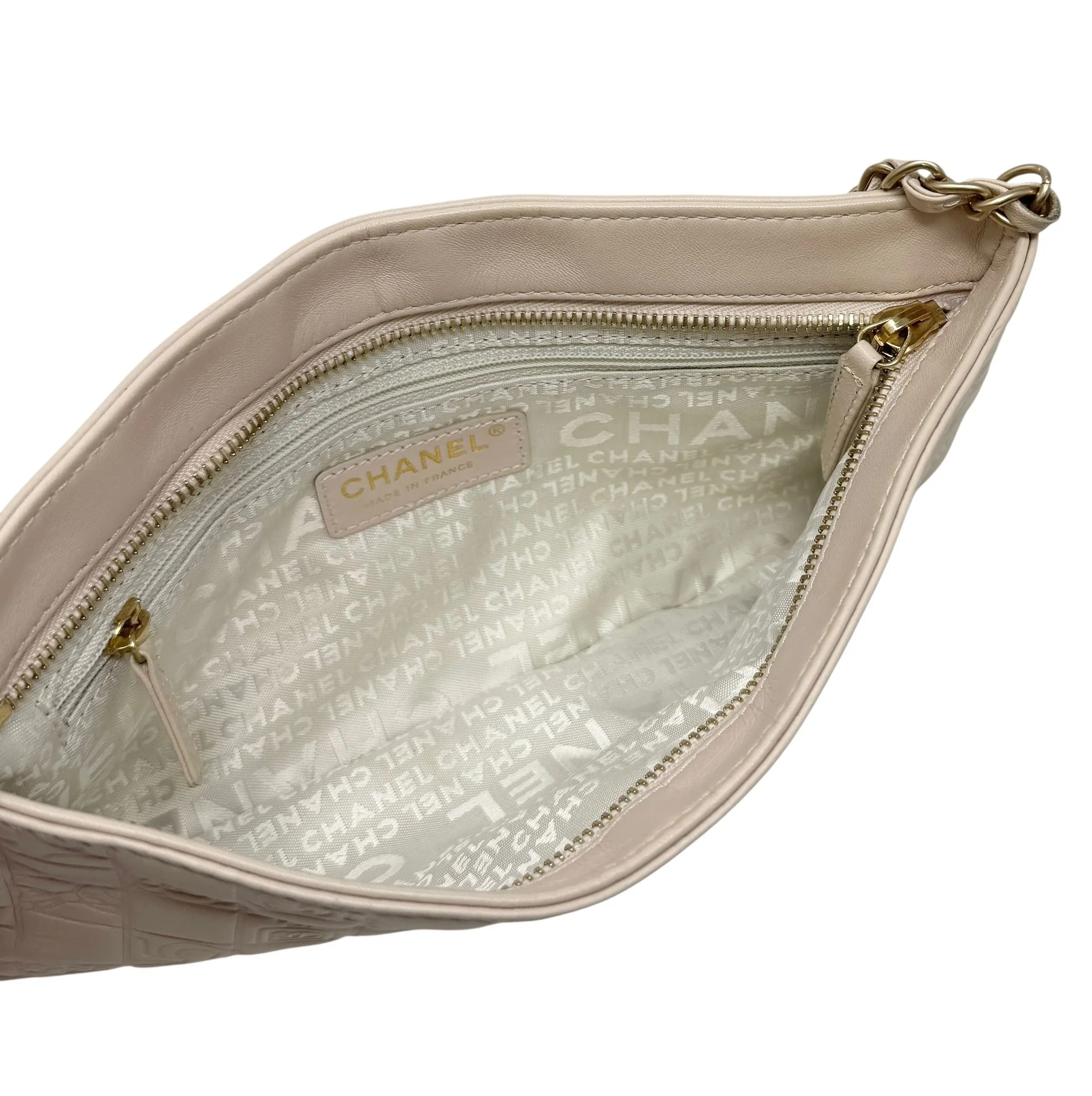 Chanel Beige Charm Chain Bag - Image 3