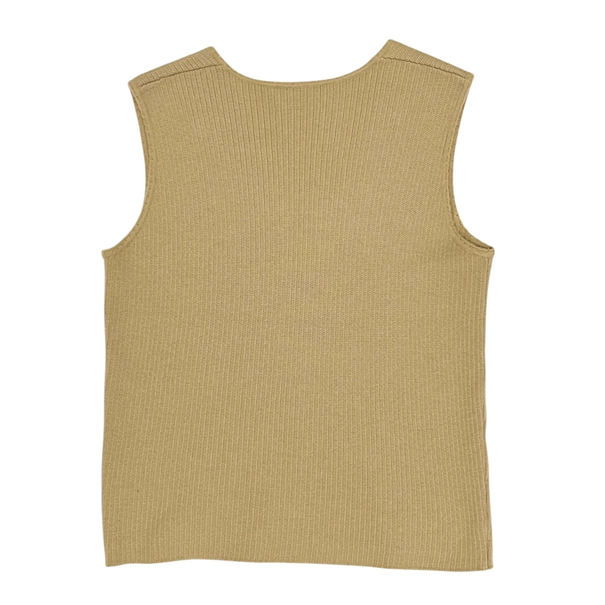 Chanel Beige Logo Tank Top - Image 2