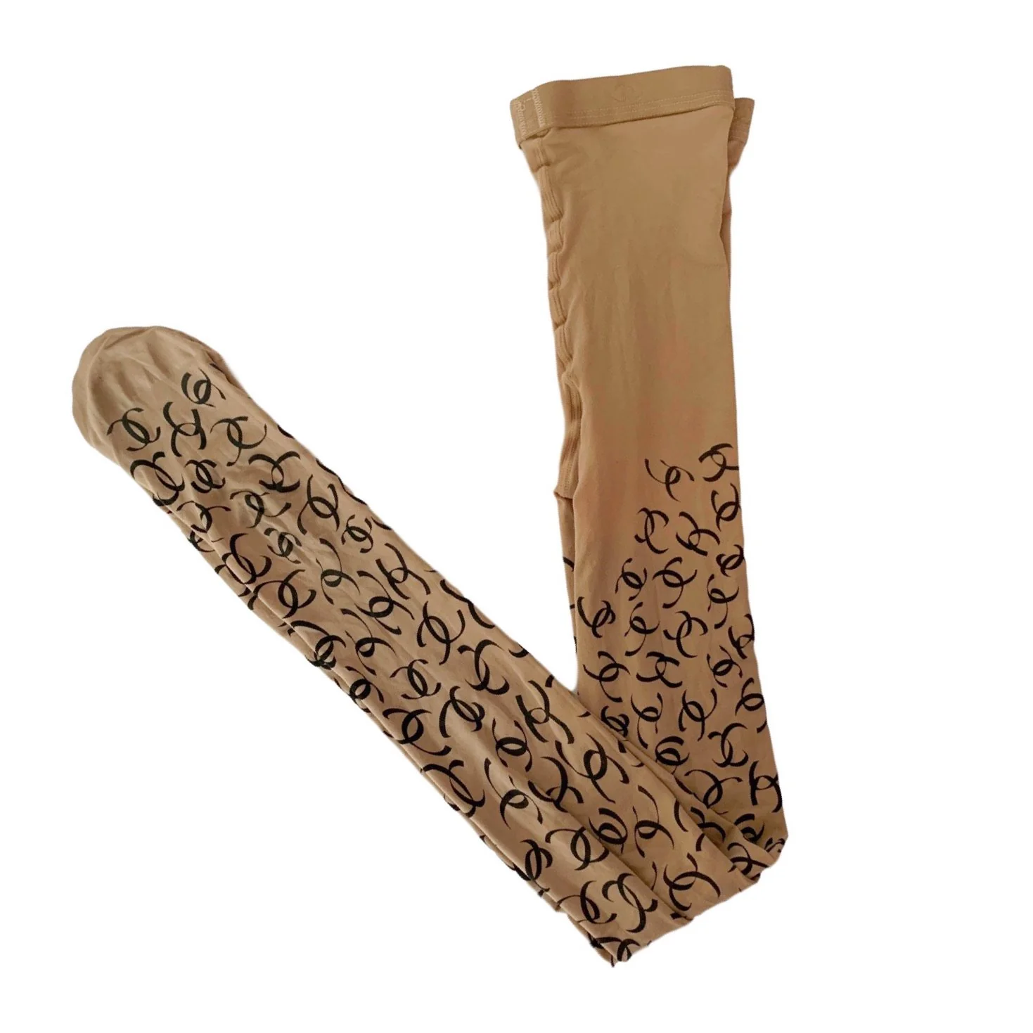 Chanel Nude Logo Tights