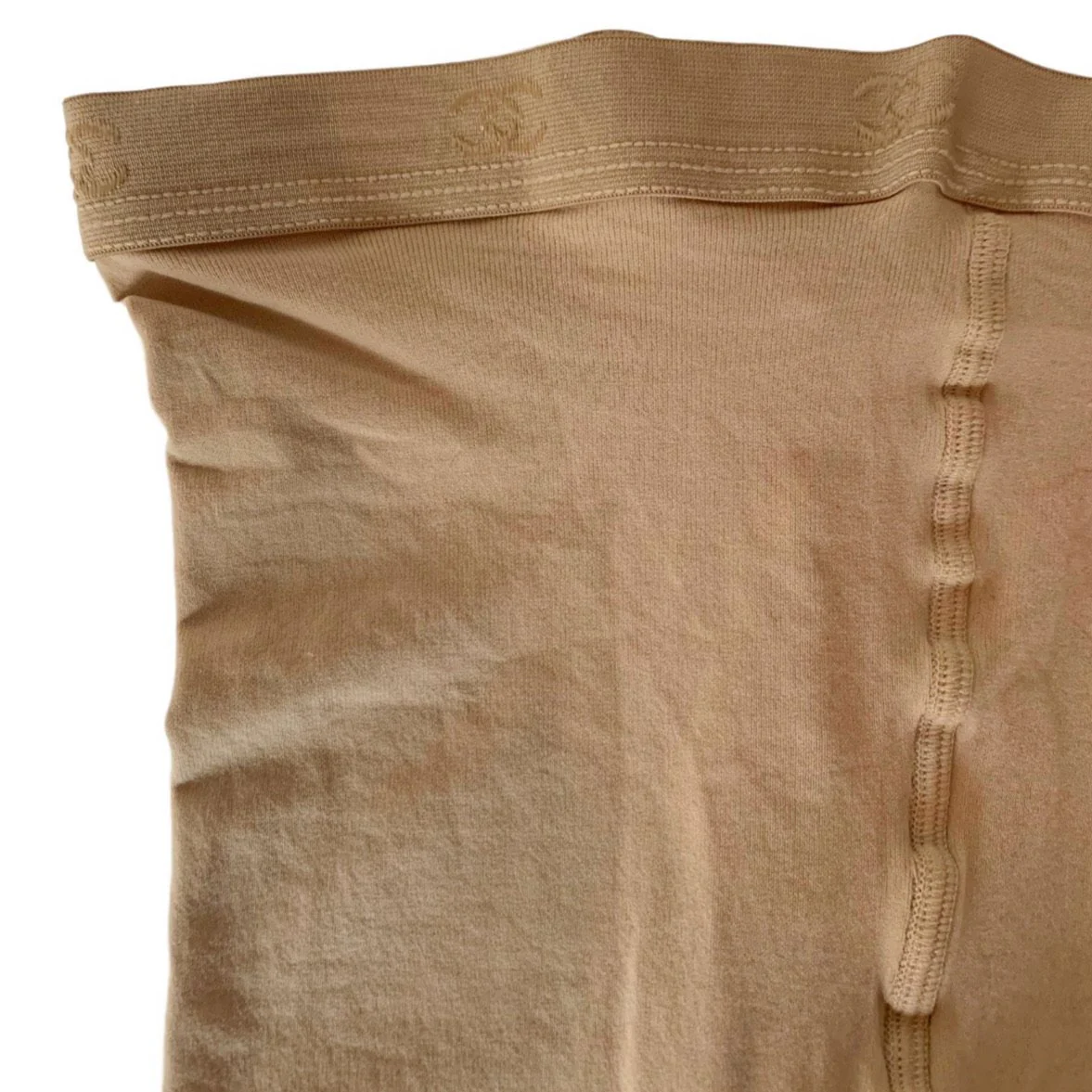 Chanel Nude Logo Tights - Image 3