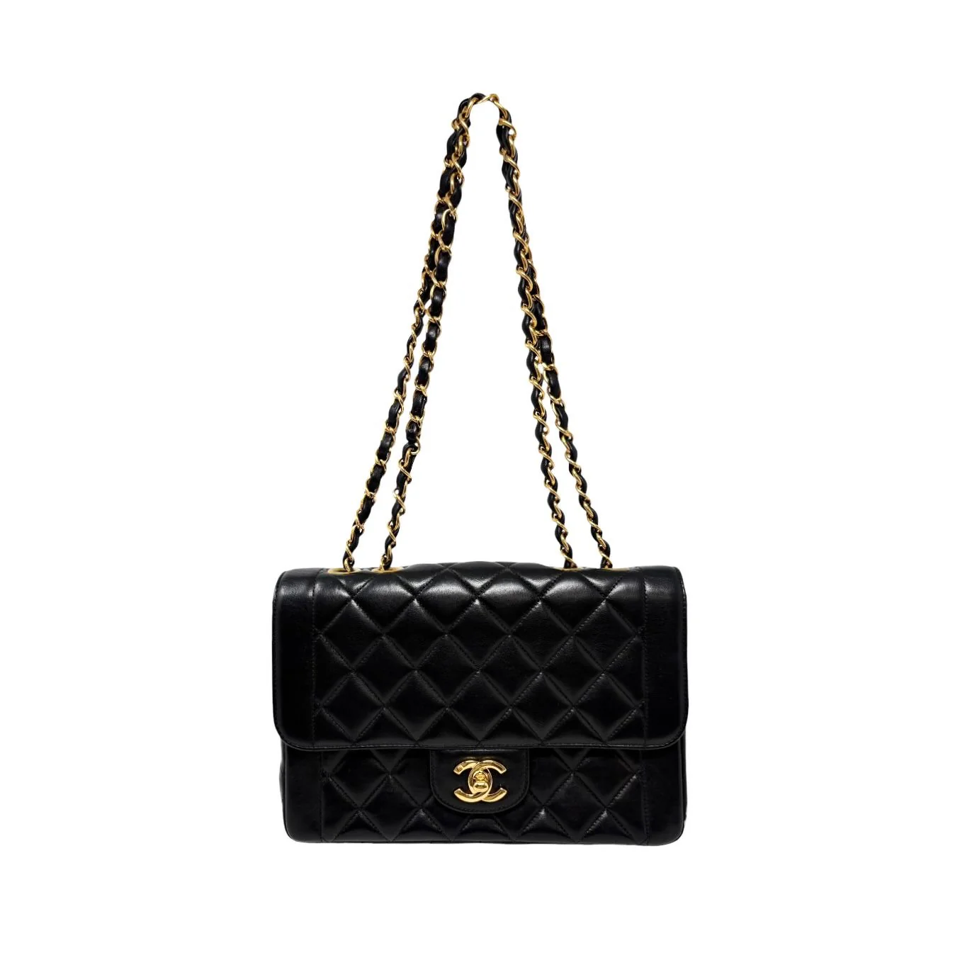 Chanel Black 2way Turnlock Flap Bag - Image 3