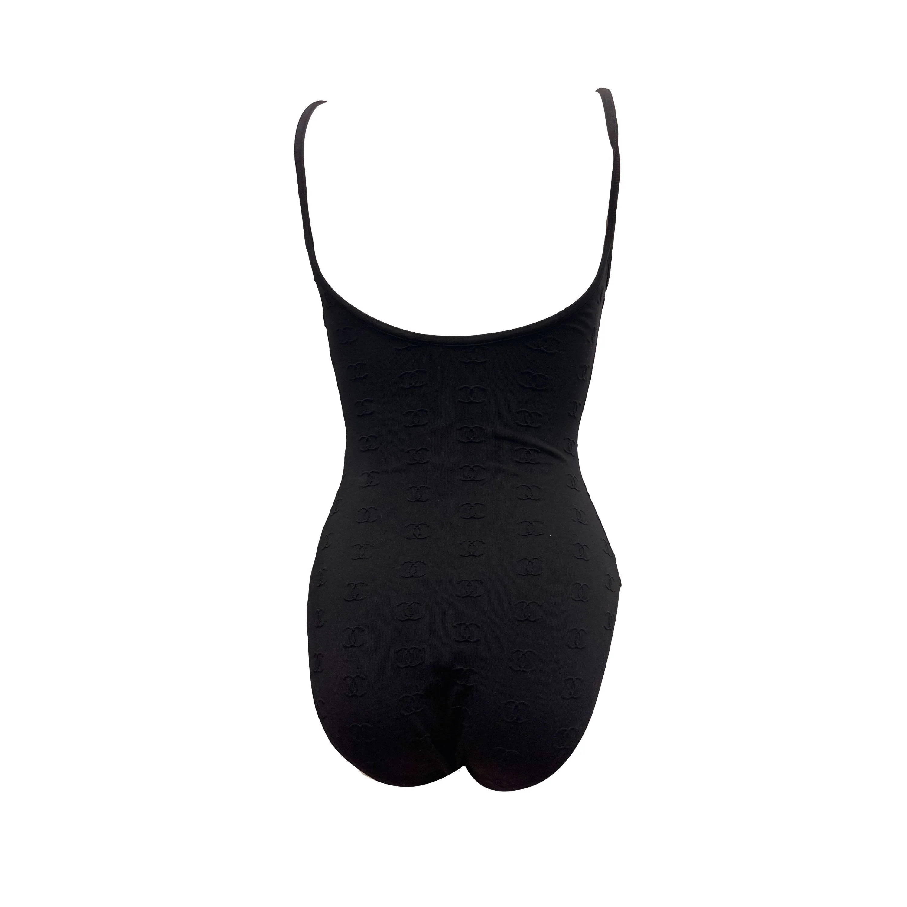 Chanel Black All Over Logo One Piece - Image 2