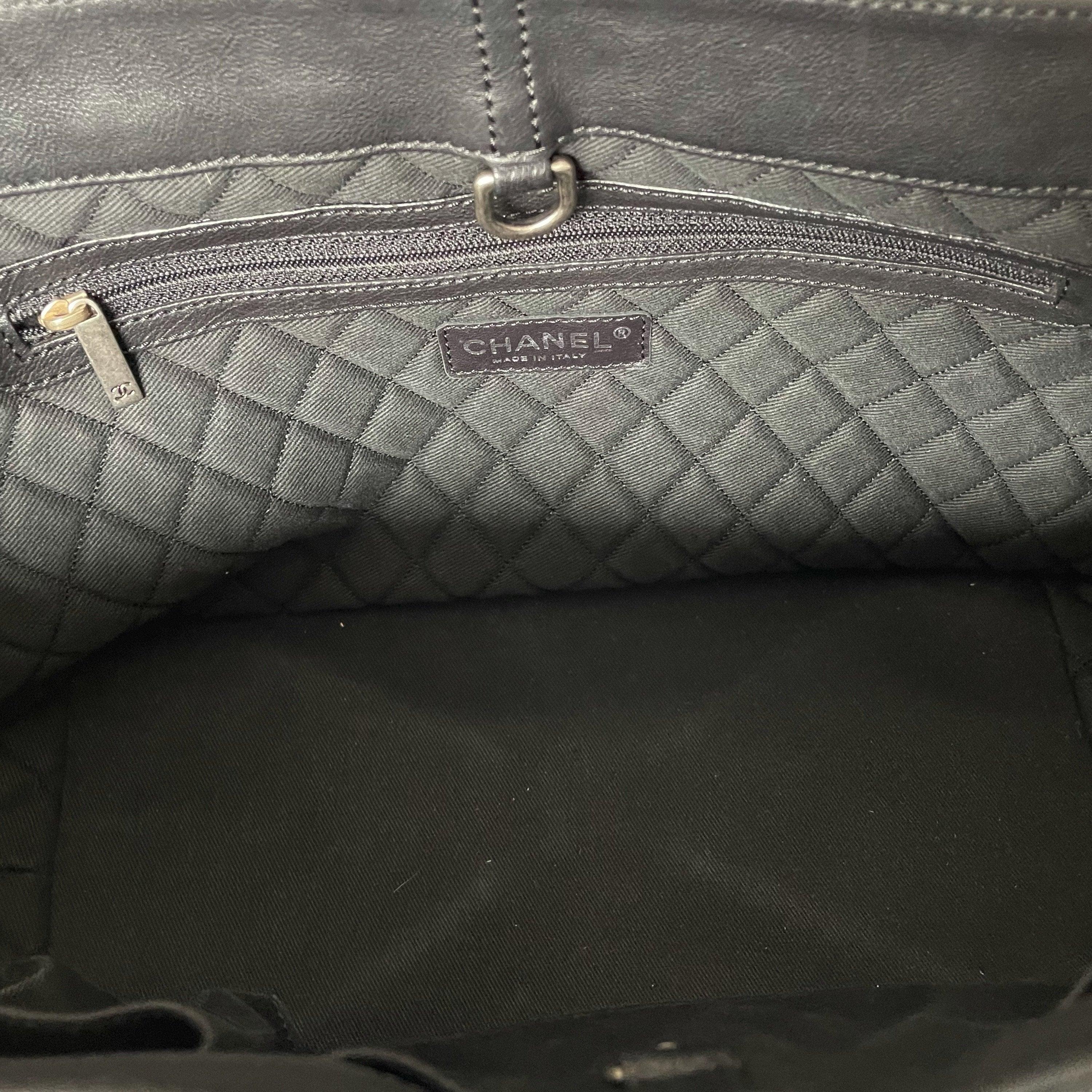 Chanel Black Calf Hair Chain Tote - Image 5