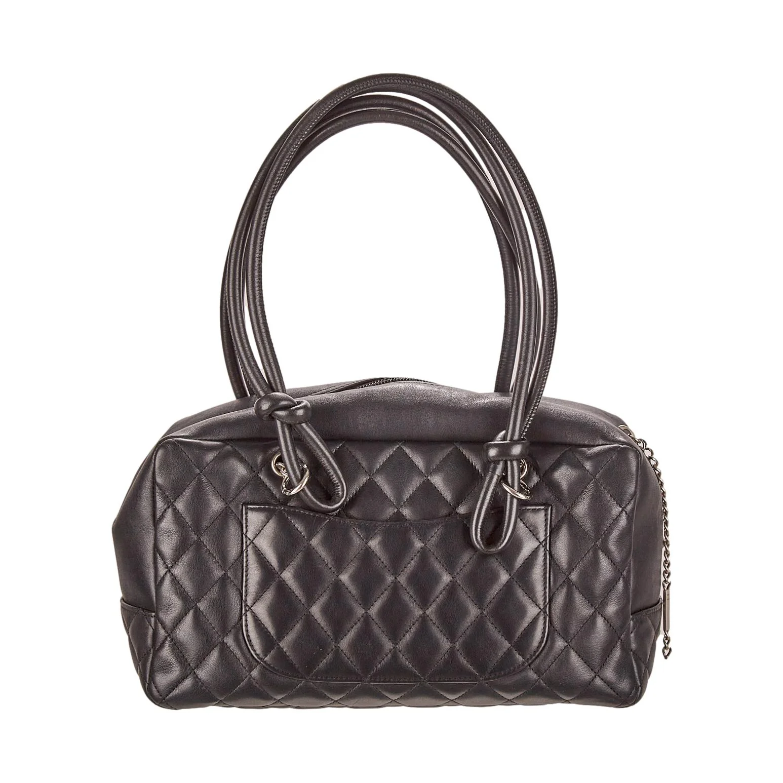 Chanel Black Cambon Quilted Bowler Bag - Image 2