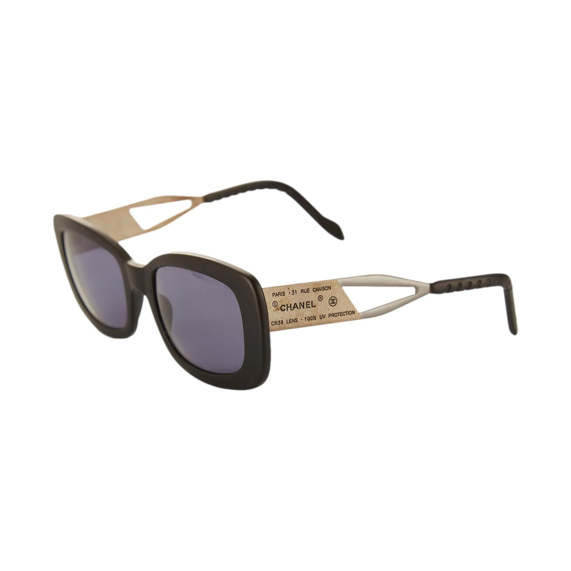 Chanel Black Cambon Sunglasses