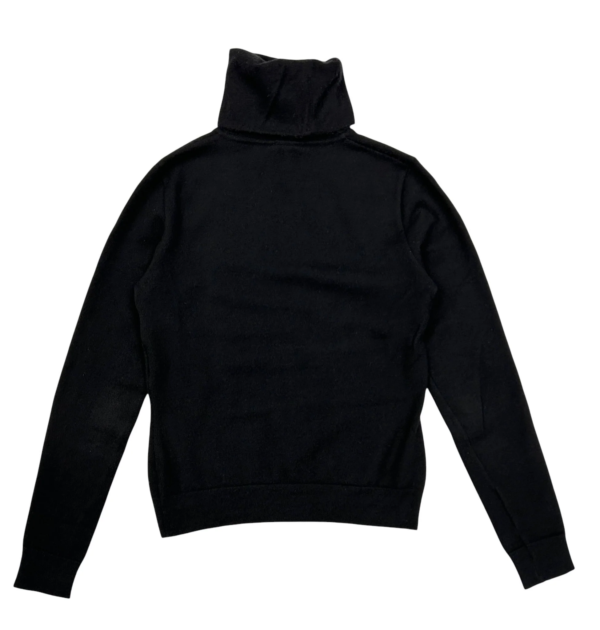 Chanel Black Cashmere Logo Turtleneck Sweater - Image 2