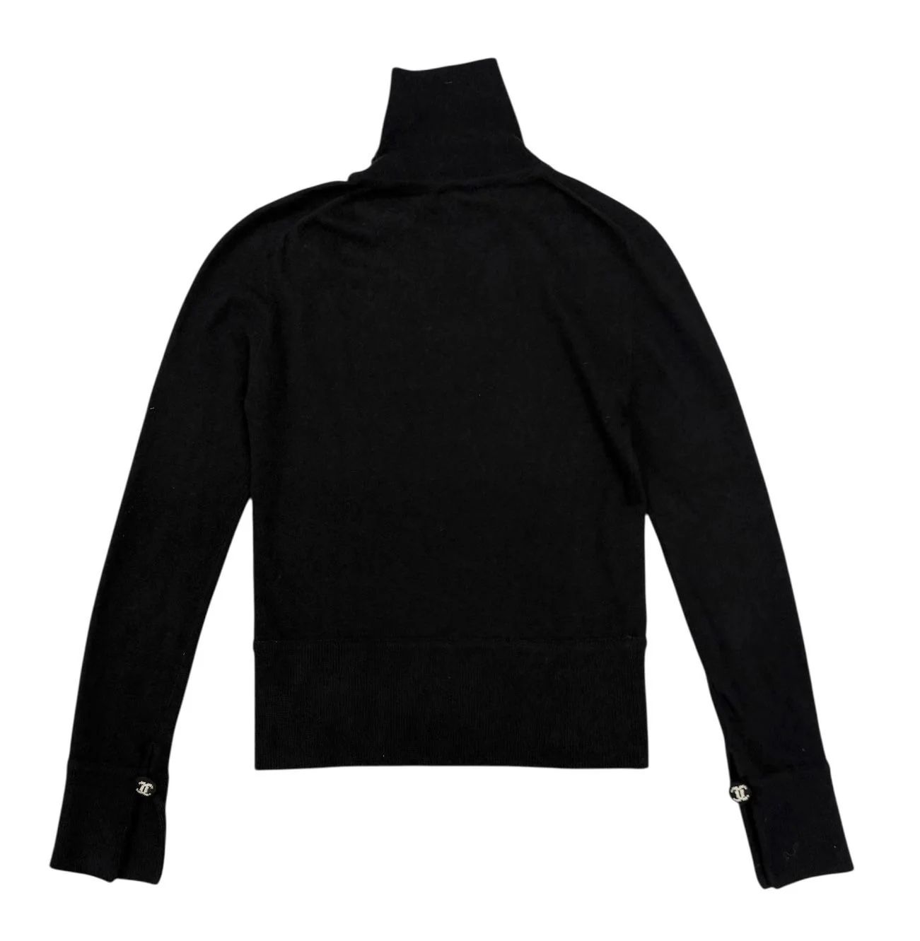 Chanel Black Cashmere Turtleneck Sweater - Image 4