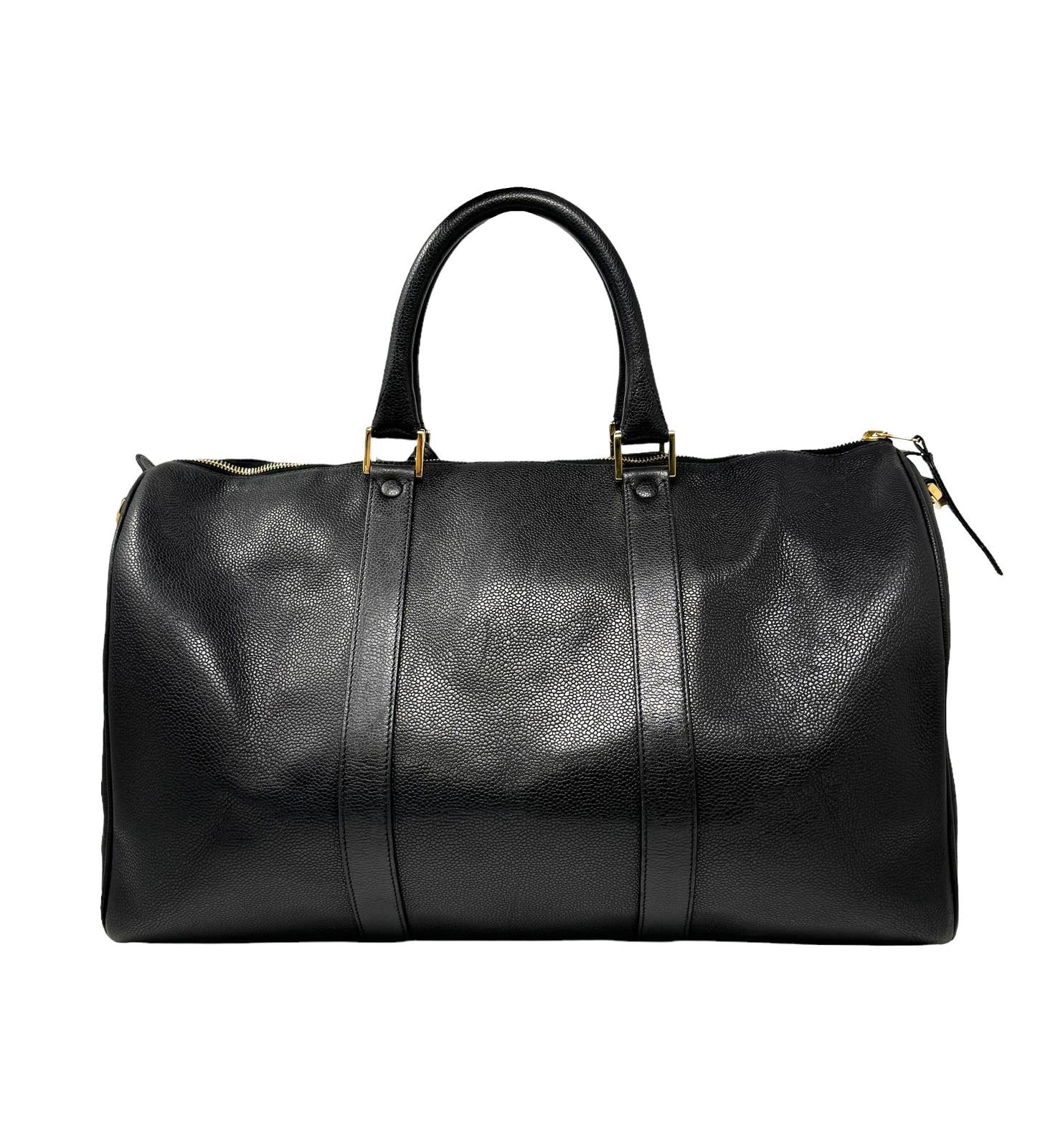 Chanel Black Caviar Carry On Bag 2/2 - Image 2