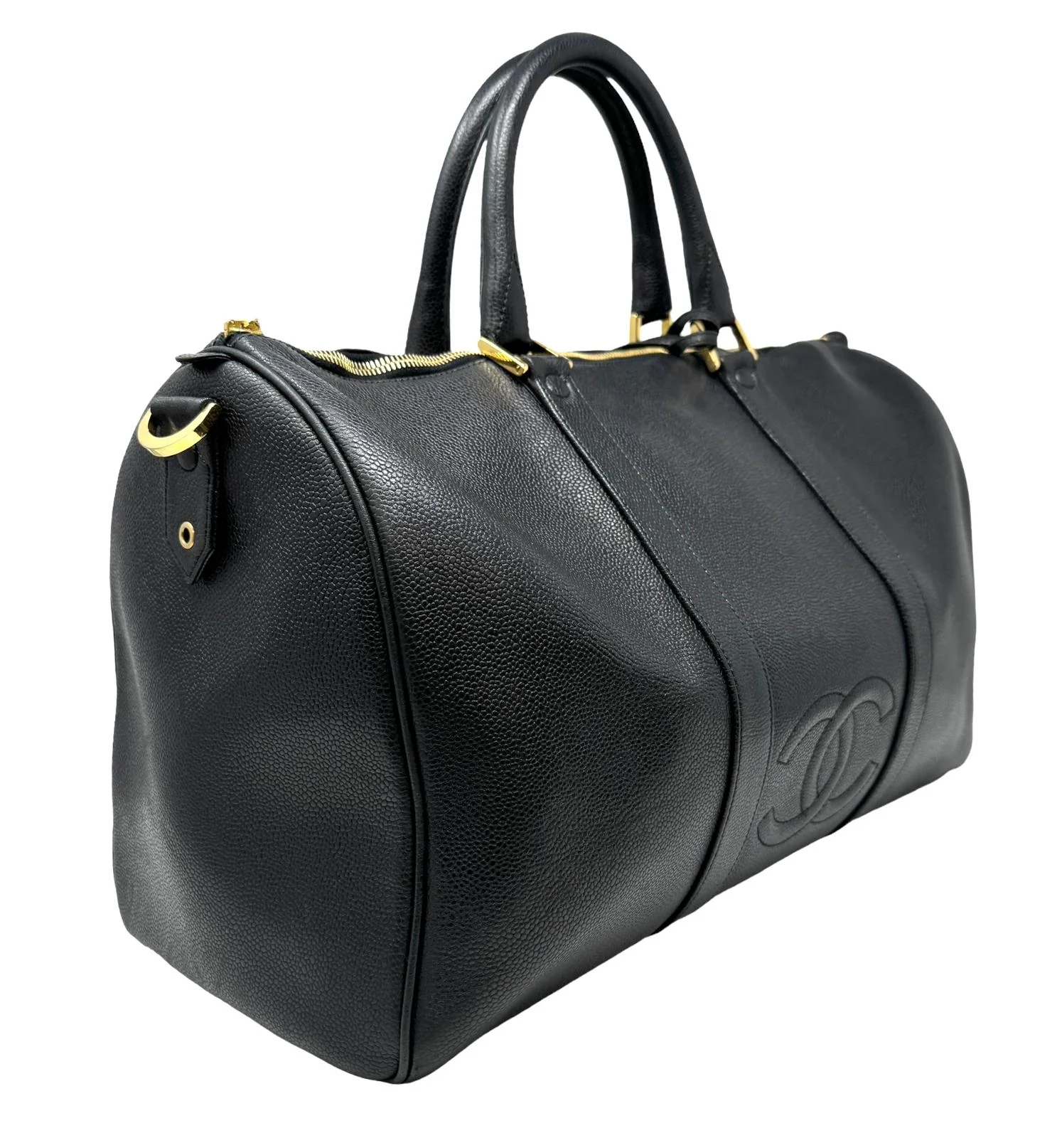 Chanel Black Caviar Carry On Bag 2/2 - Image 3