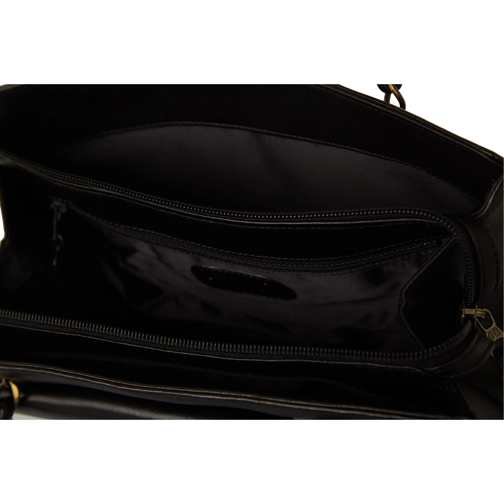Chanel Black Chain Top Handle Bag - Image 4