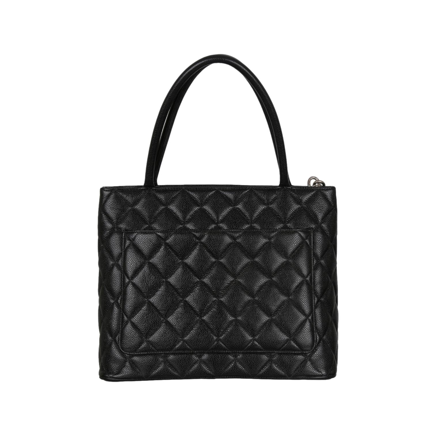 Chanel Black Caviar Medallion Bag - Image 2