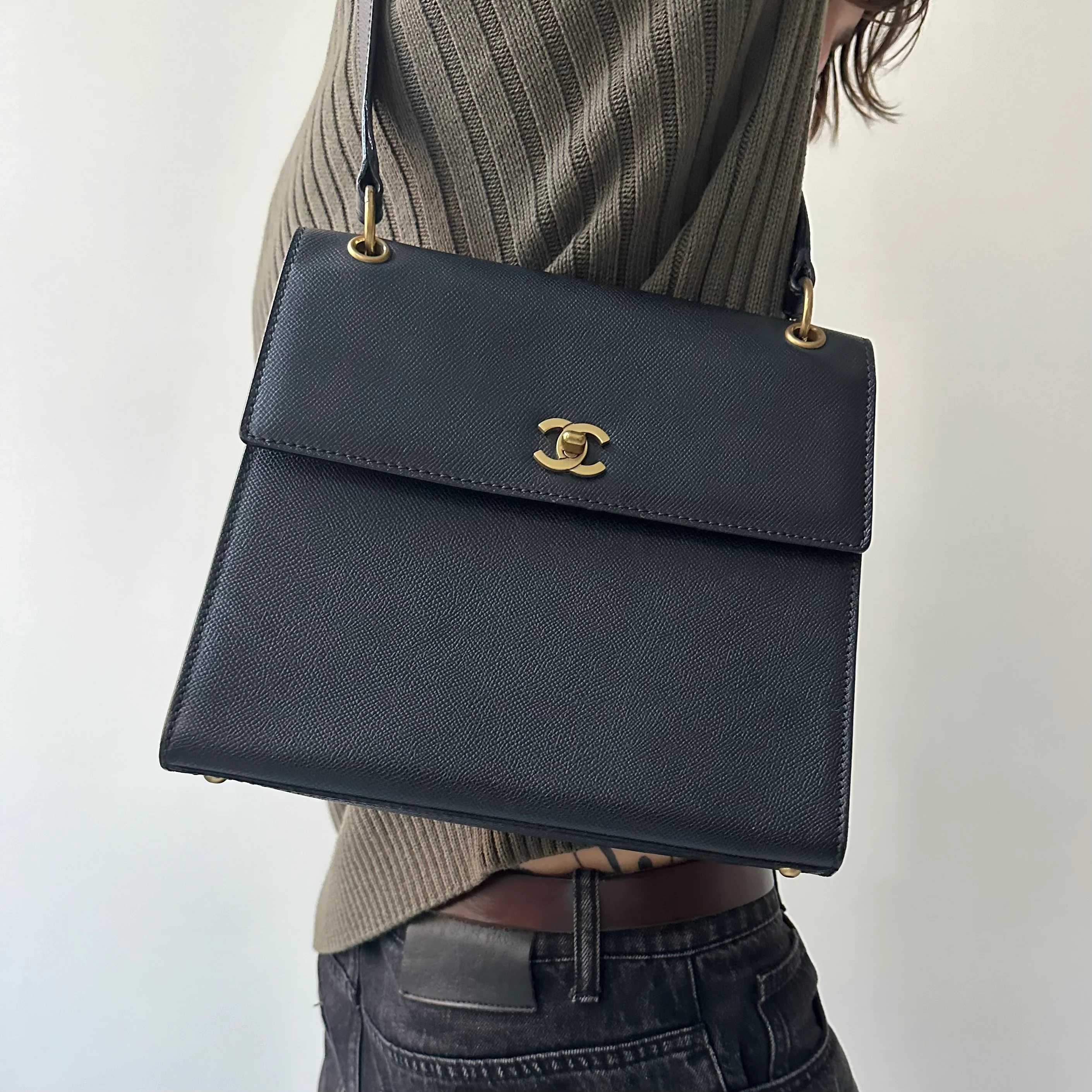 Chanel Black Caviar Shoulder Bag