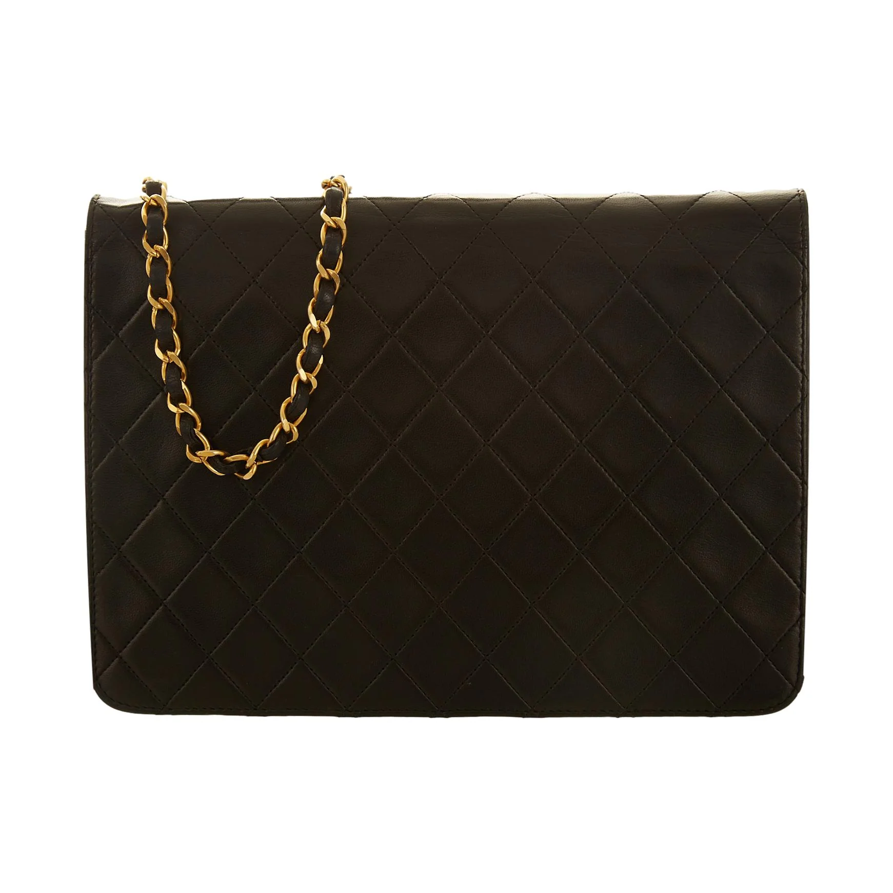 Chanel Black Chain Quilted Flap Bag - Image 2