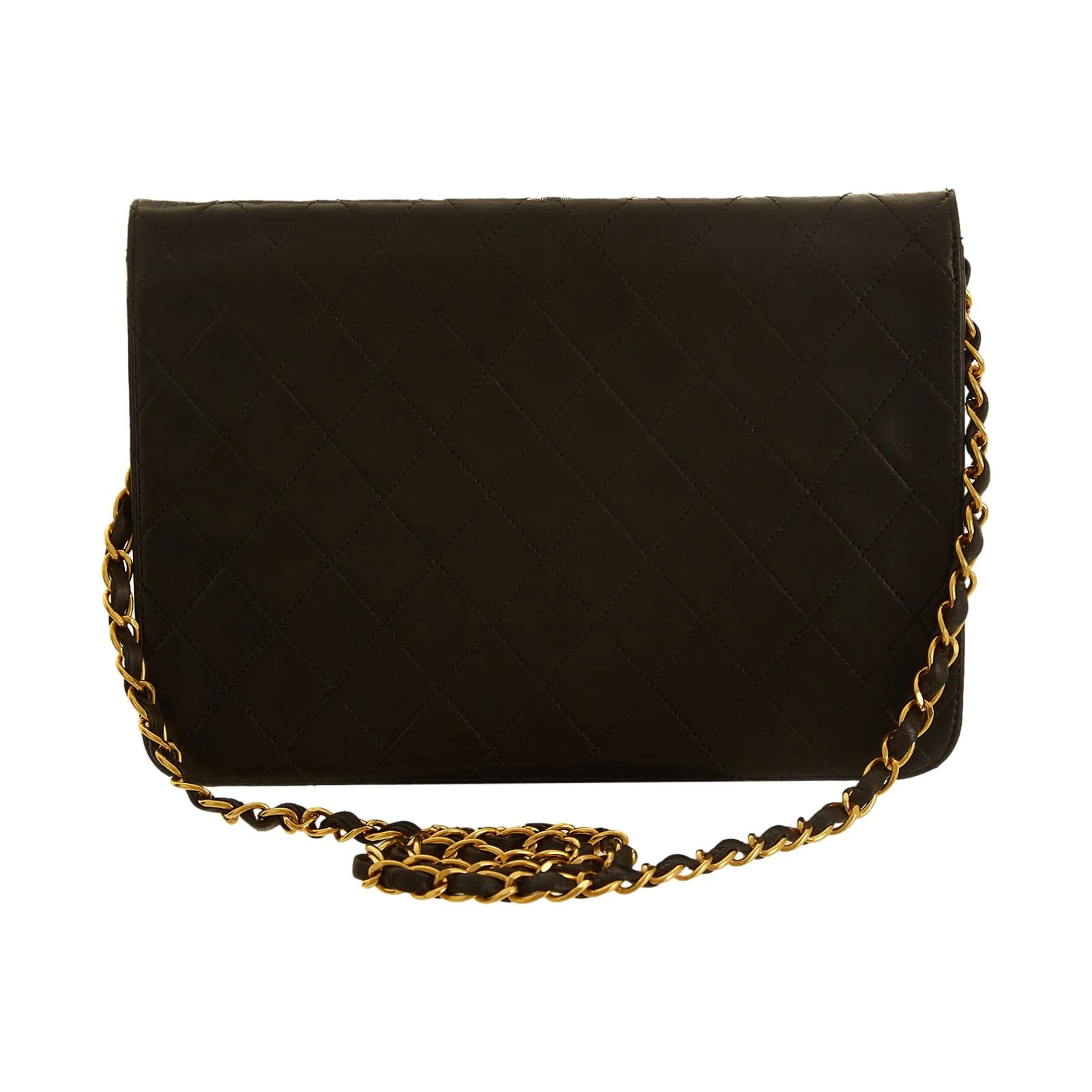 Chanel Black Chain Quilted Flap Bag - Image 2