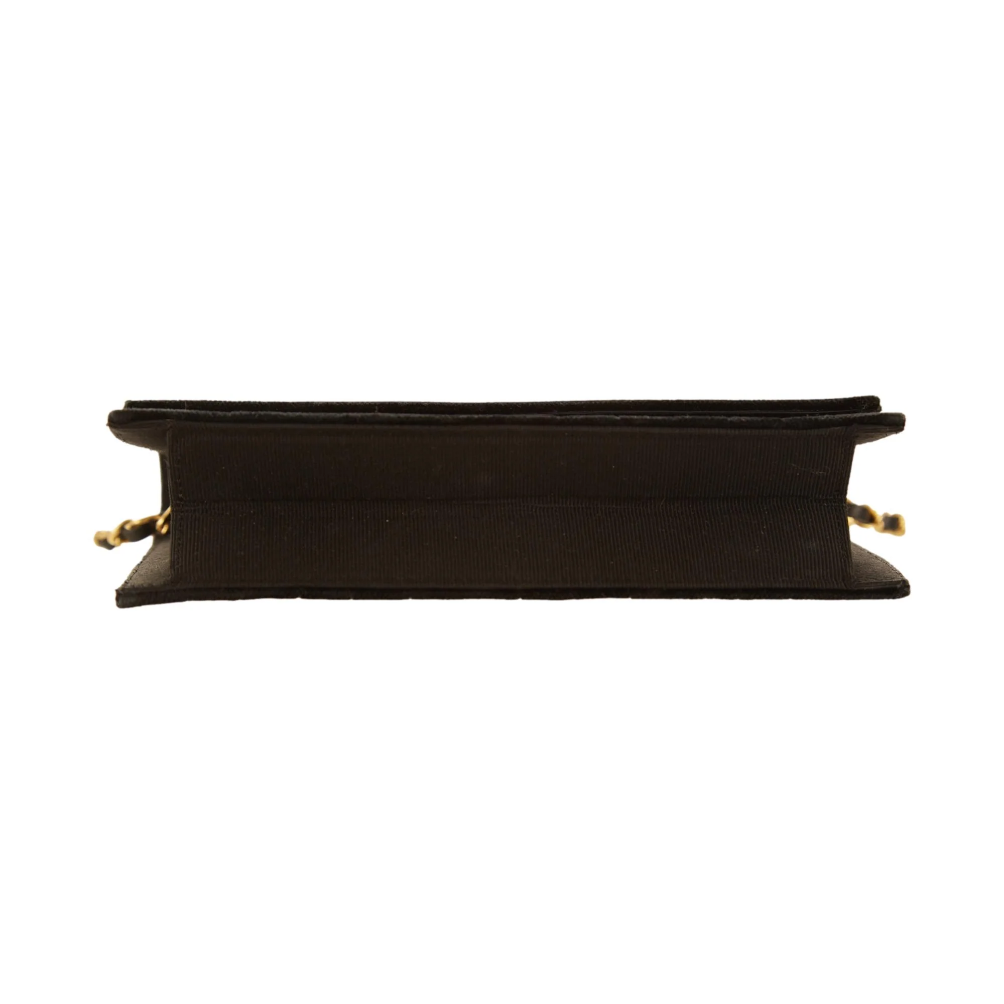 Chanel Black Velet Chain Shoulder Bag - Image 3