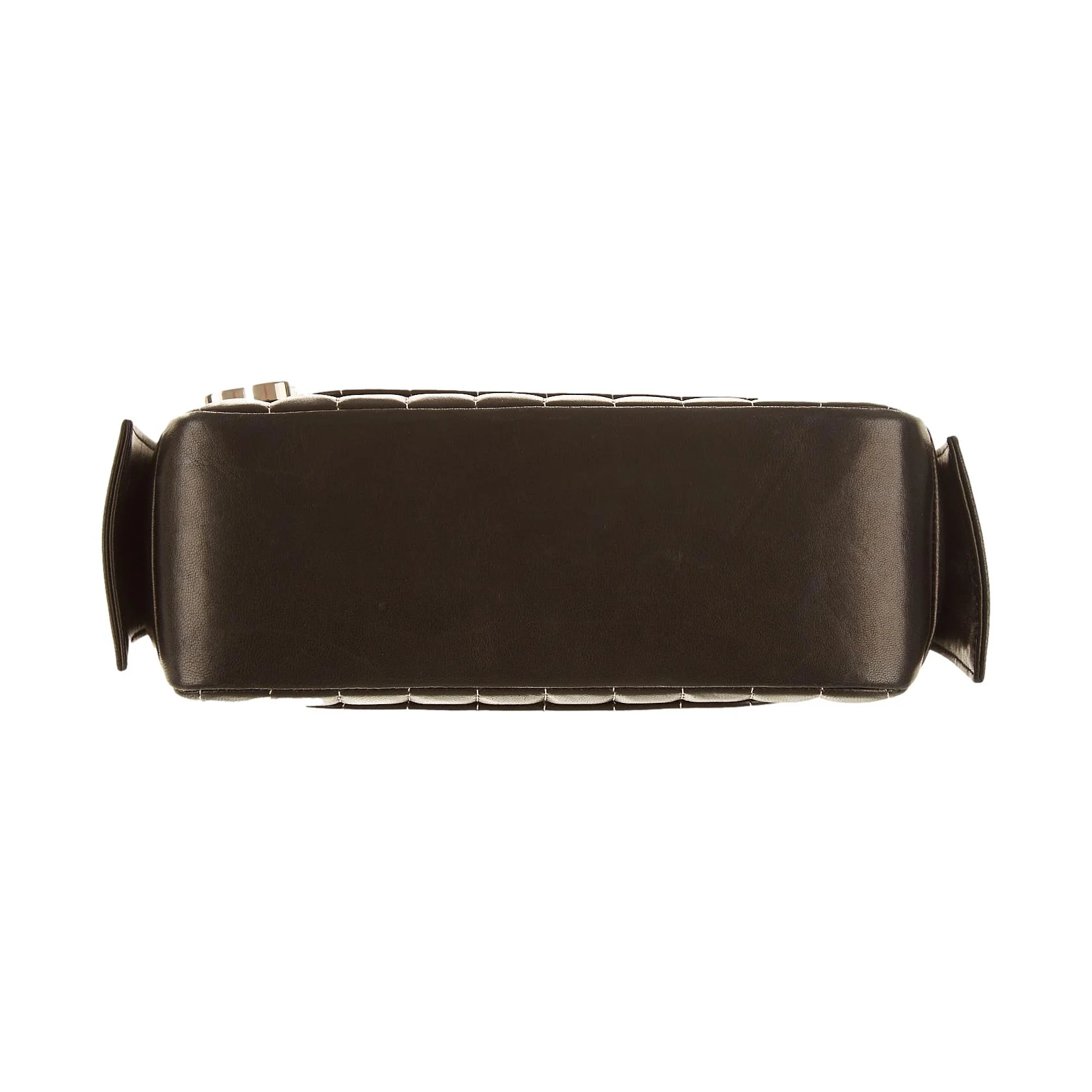 Chanel Black Contrast Stitch Shoulder Bag - Image 4