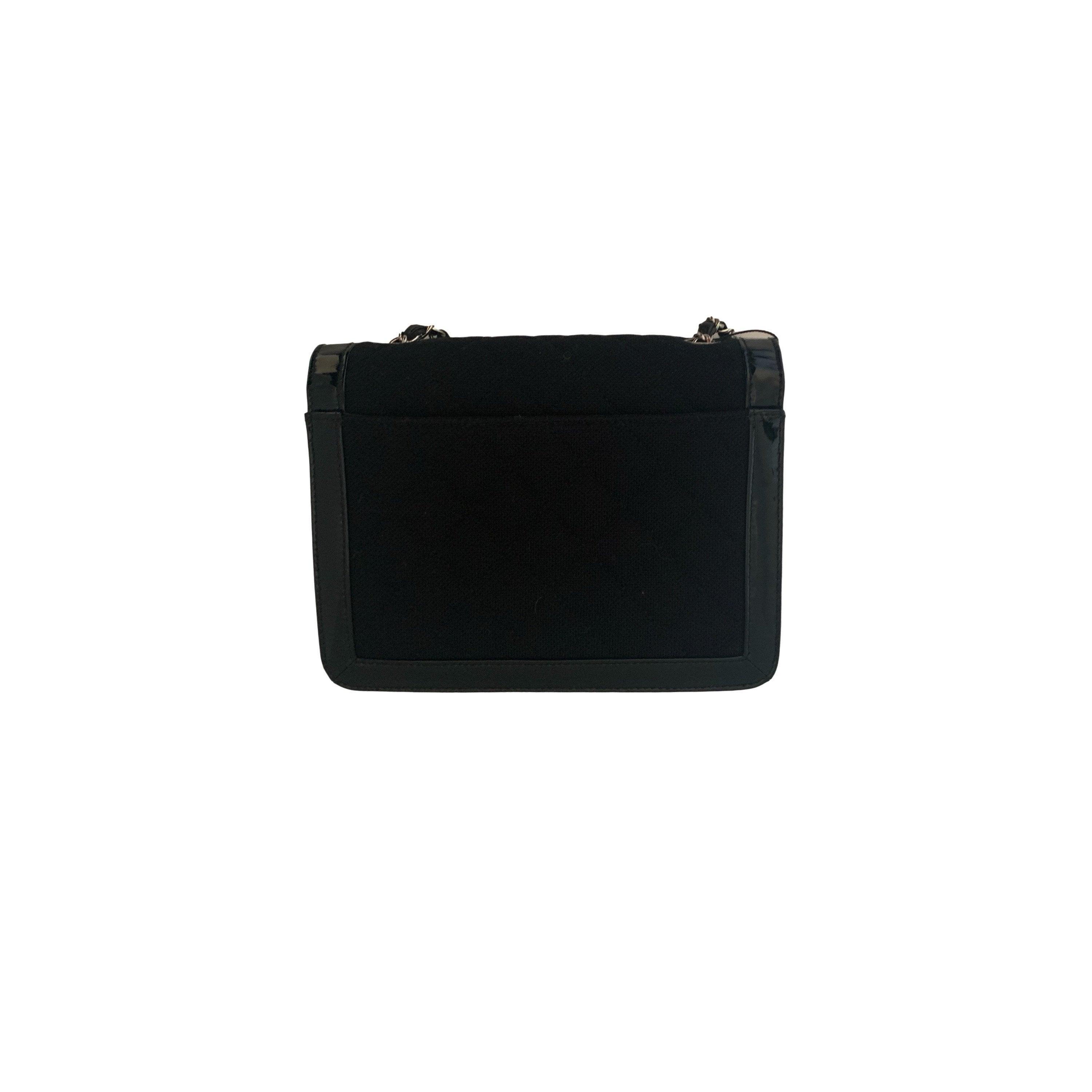 Chanel Black Cotton Quilted Bag - Image 3