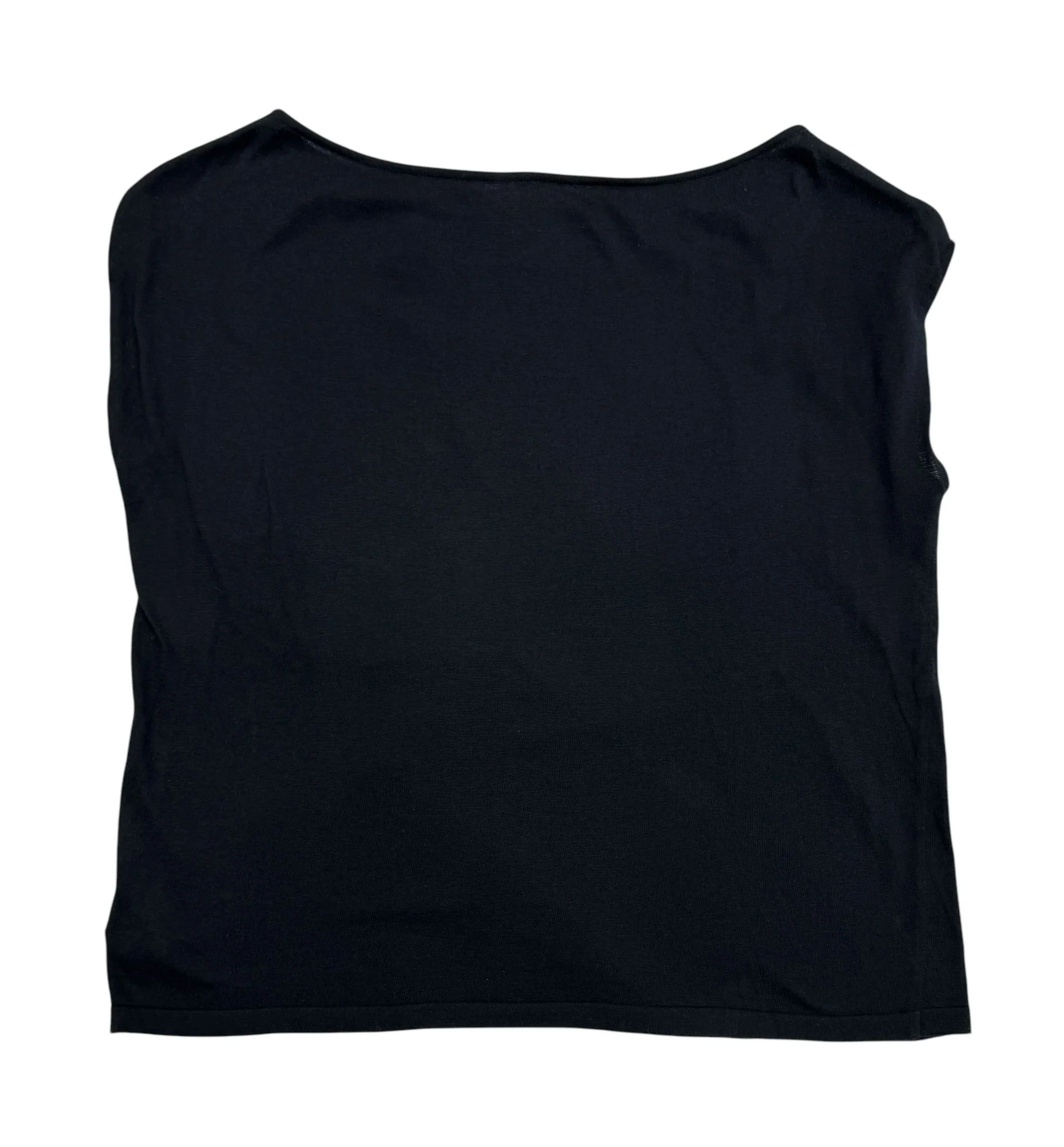 Chanel Black Cropped Logo Tank - Image 2