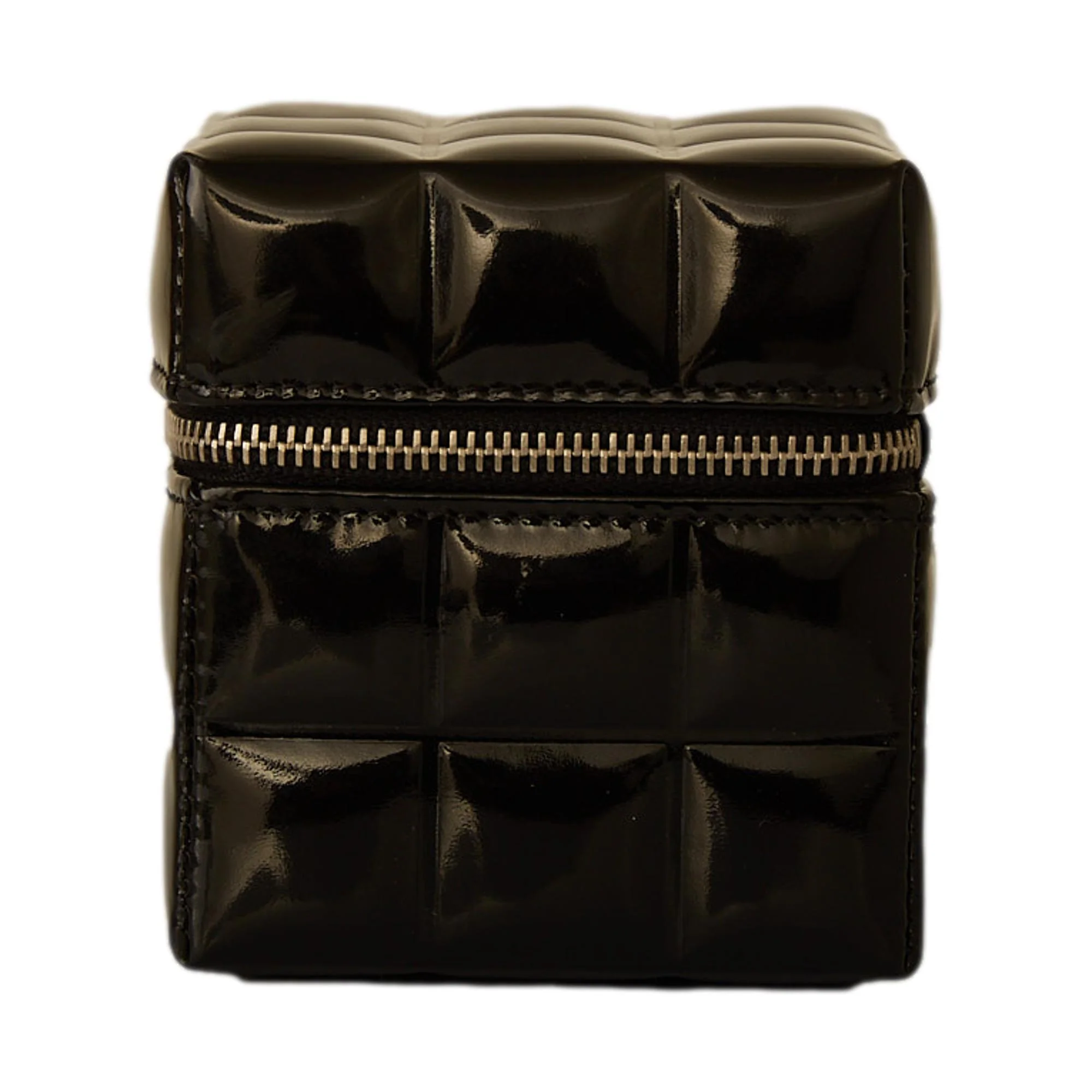 Chanel Black Cube Logo Wristlet - Image 3