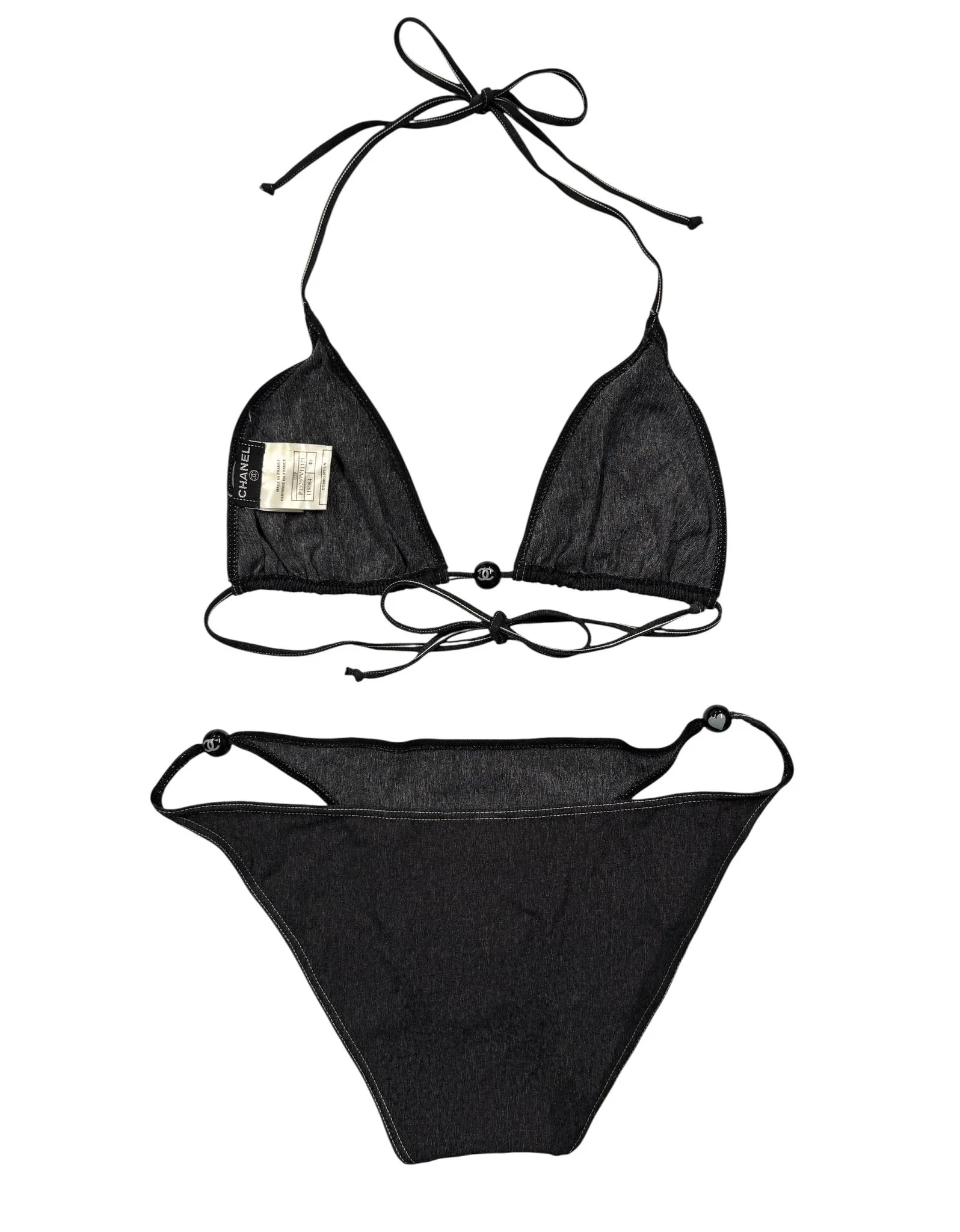 Chanel Black Heart Bikini - Image 2