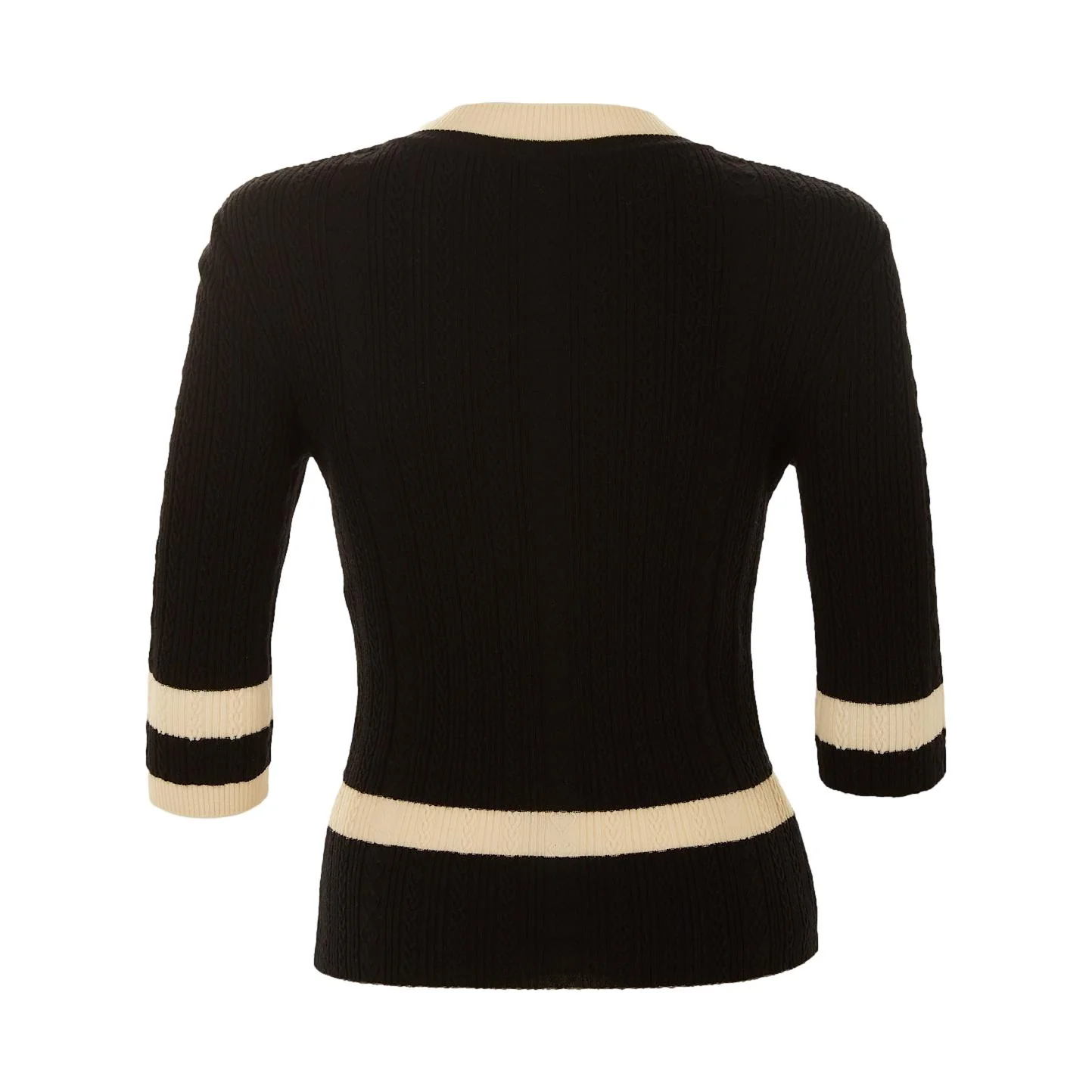 Chanel Black Heart Knit Top - Image 2