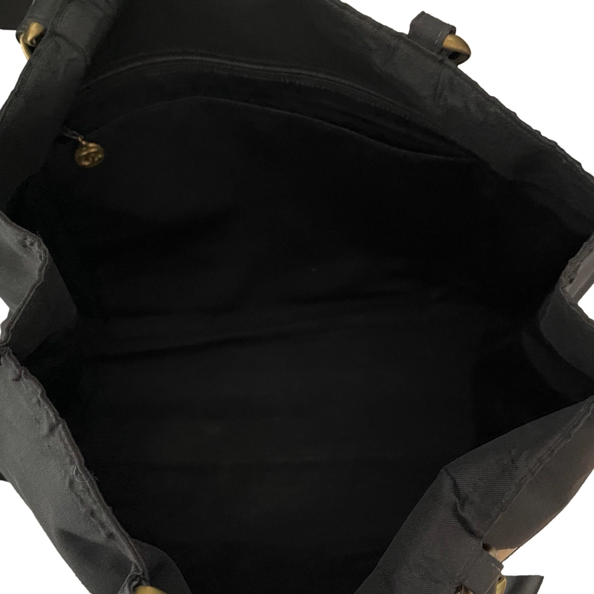 Chanel Black Jumbo Logo Chain Tote - Image 4