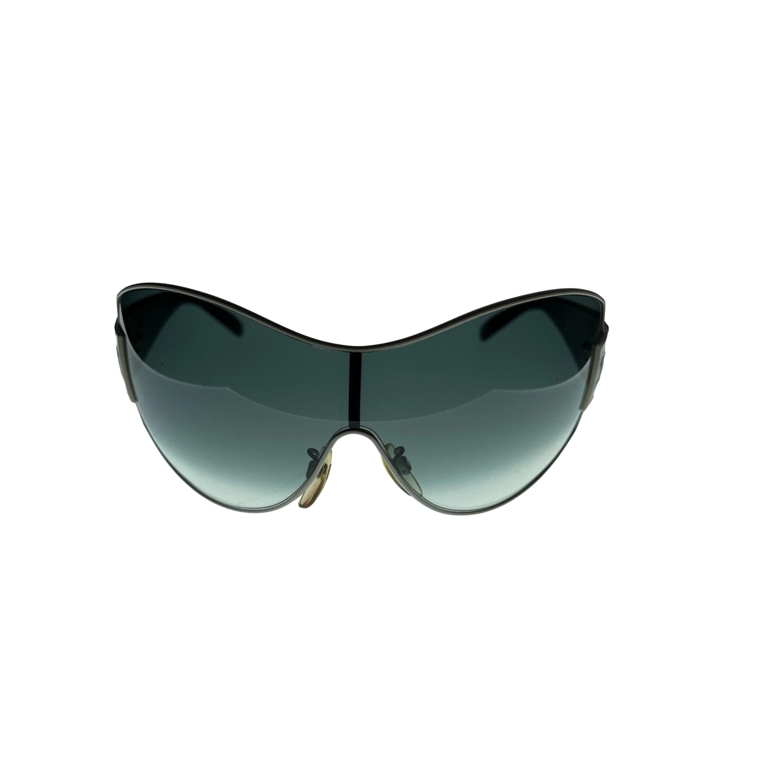 Chanel Black Jumbo Logo Sunglasses