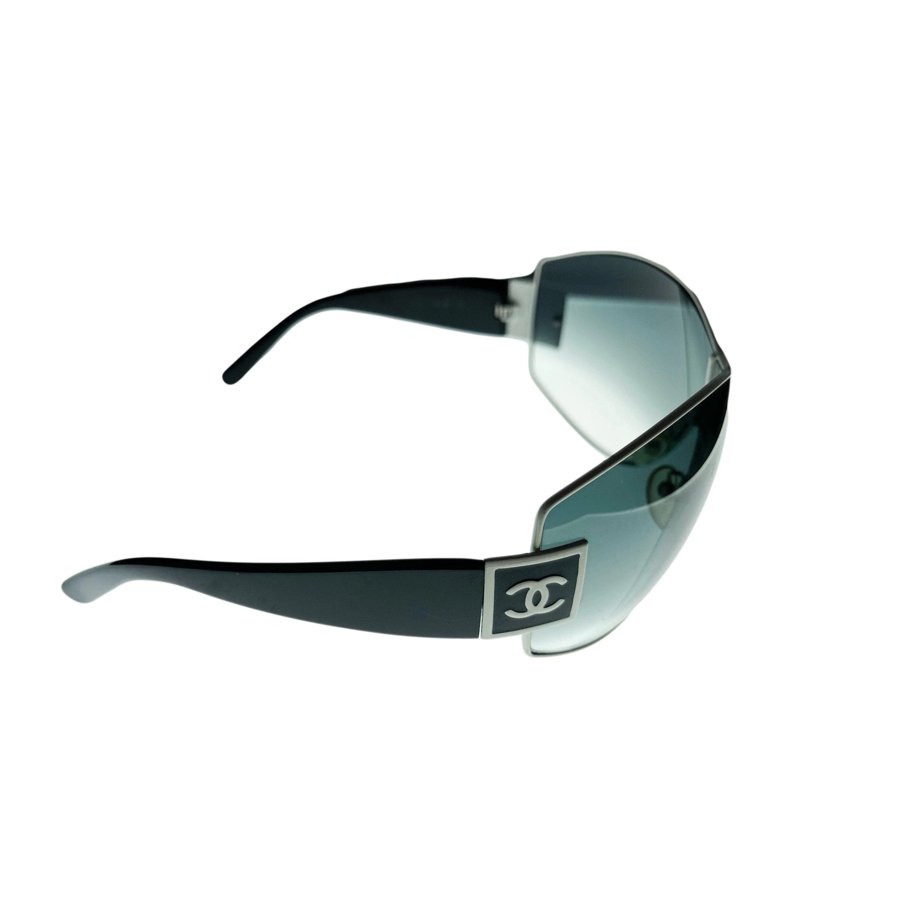 Chanel Black Jumbo Logo Sunglasses - Image 2