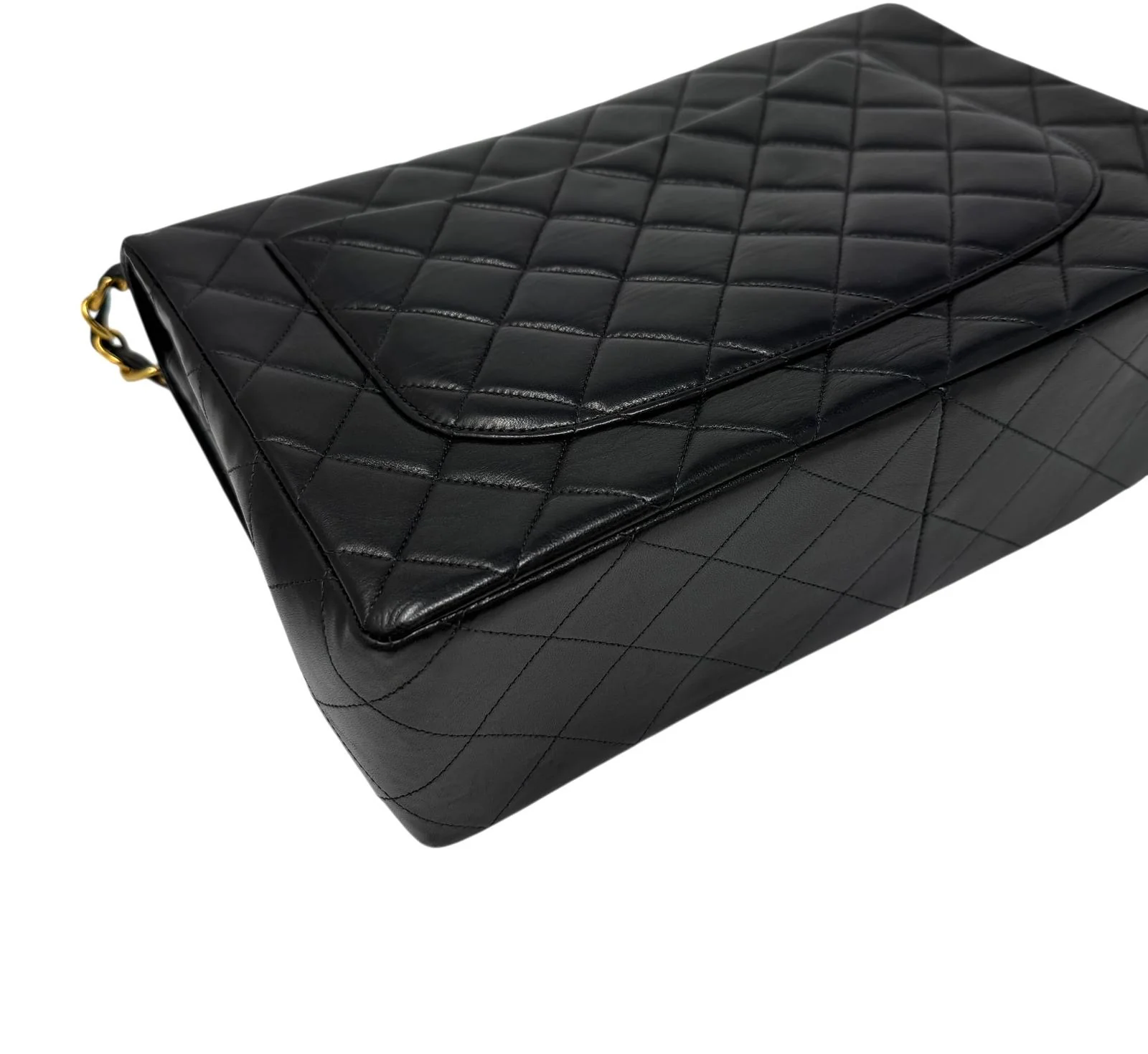 Chanel Black Jumbo Turnlock Flap Bag - Image 8