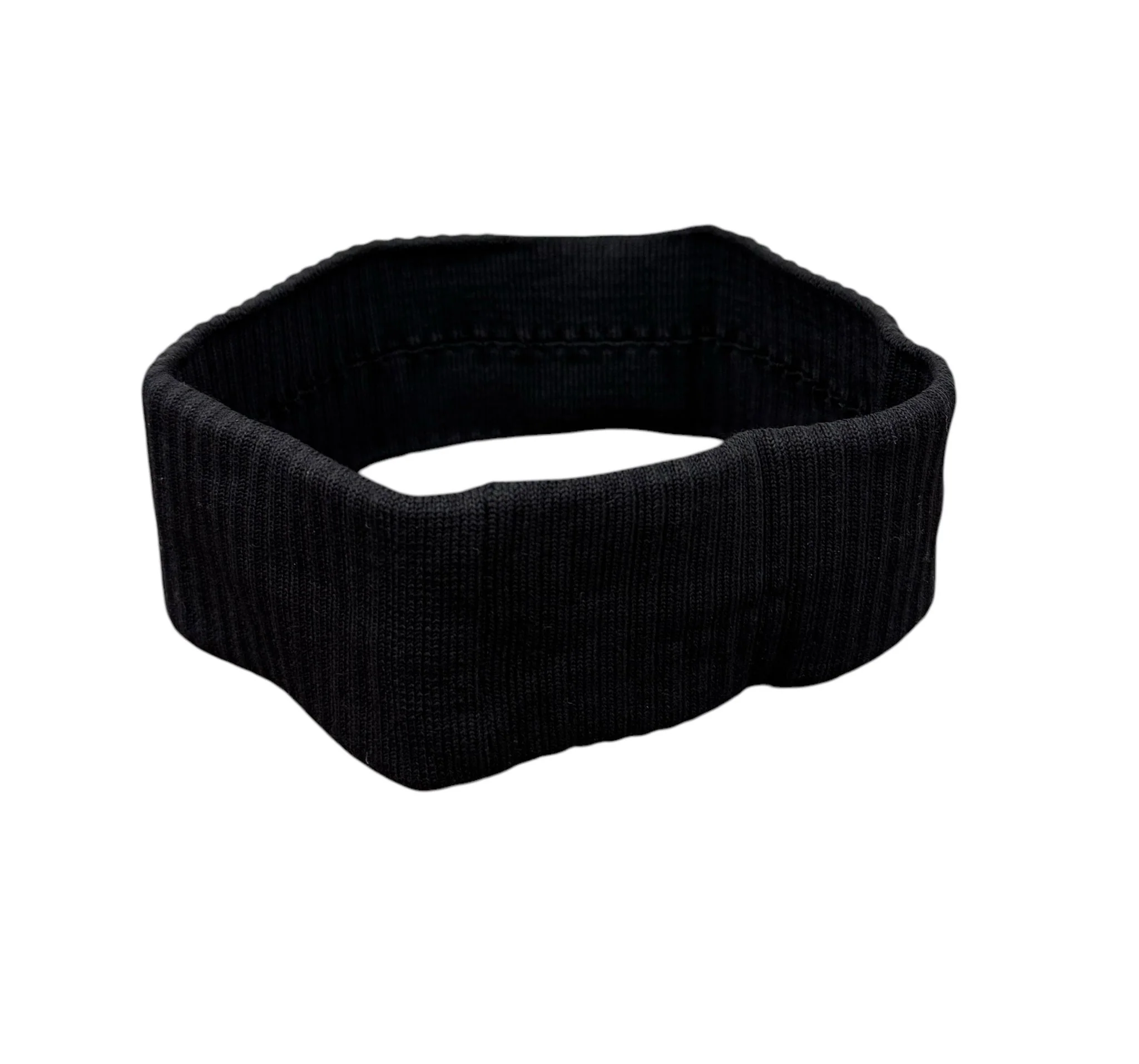 Chanel Black Knit Headband - Image 2
