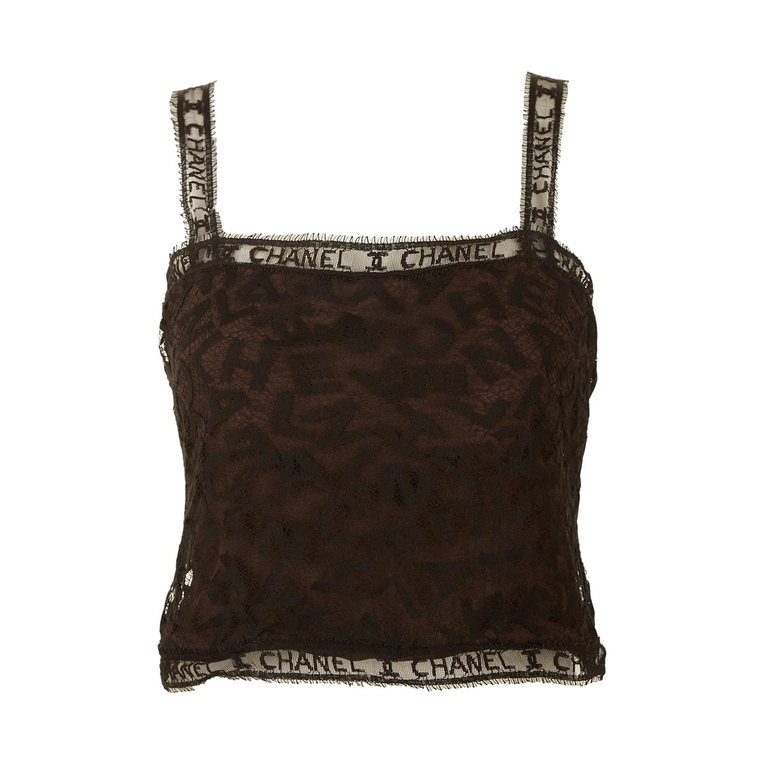 Chanel Black Lace Tank Top