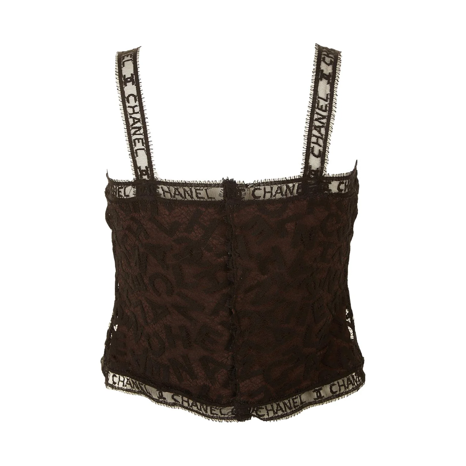 Chanel Black Lace Tank Top - Image 2