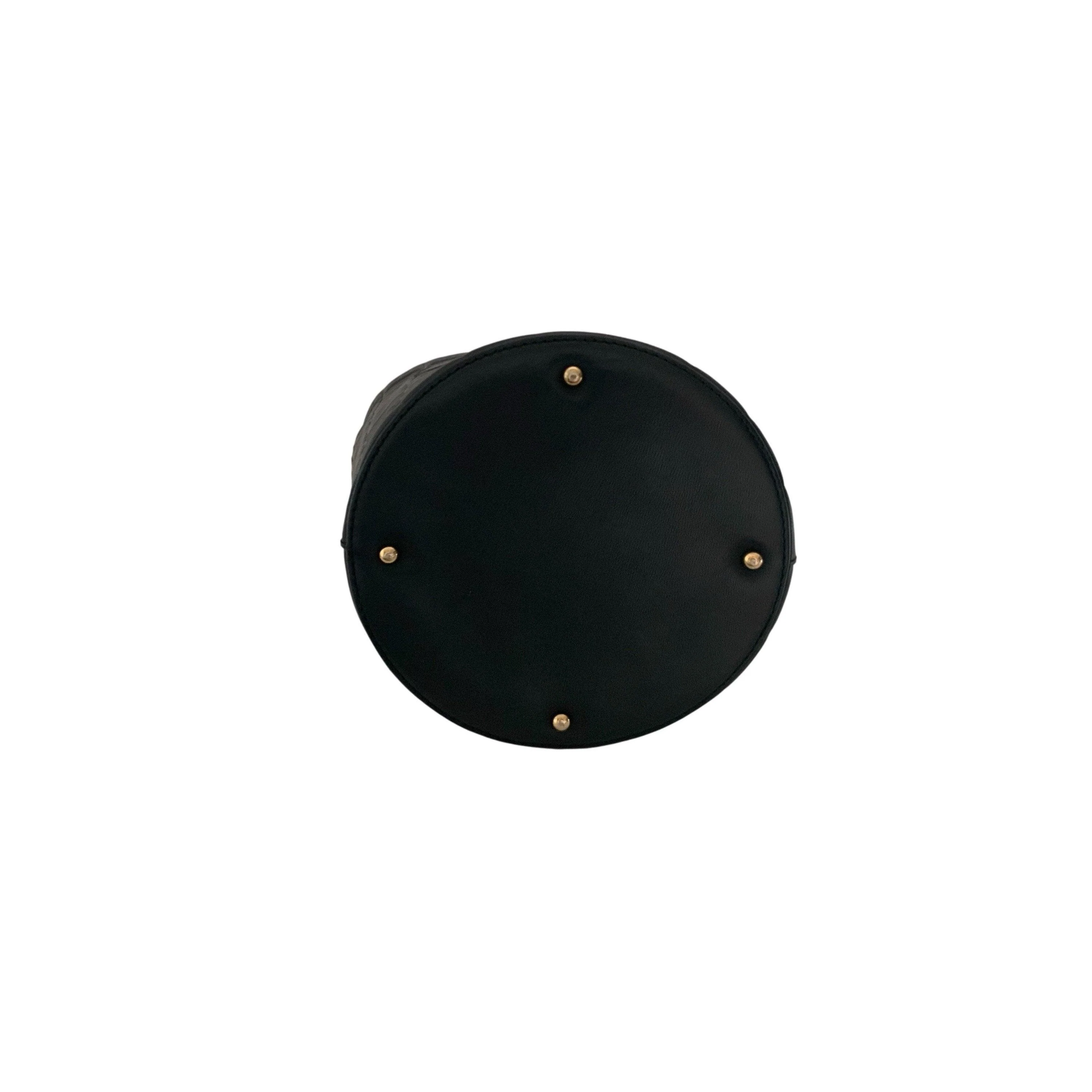 Chanel Black Lambskin Bucket Bag - Image 3