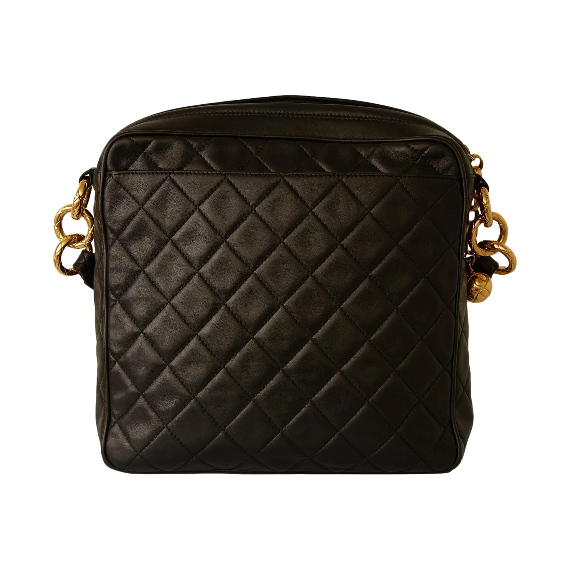 Chanel Black Lambskin Crossbody Bag - Image 2