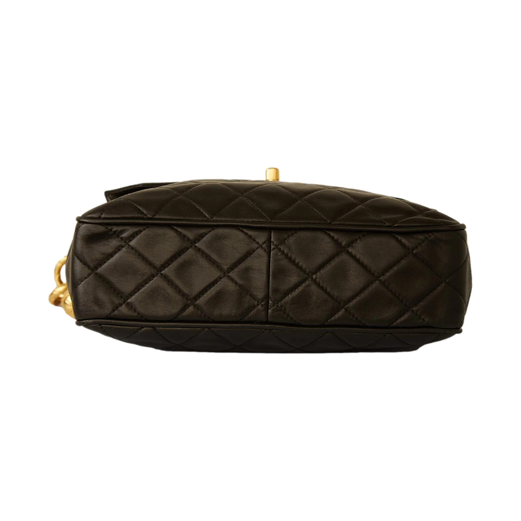 Chanel Black Lambskin Crossbody Bag - Image 3