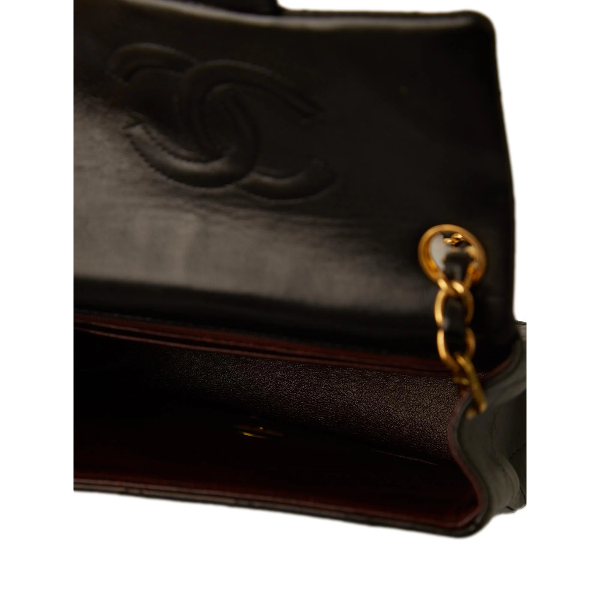 Chanel Black Lambskin Small Flap Bag - Image 4