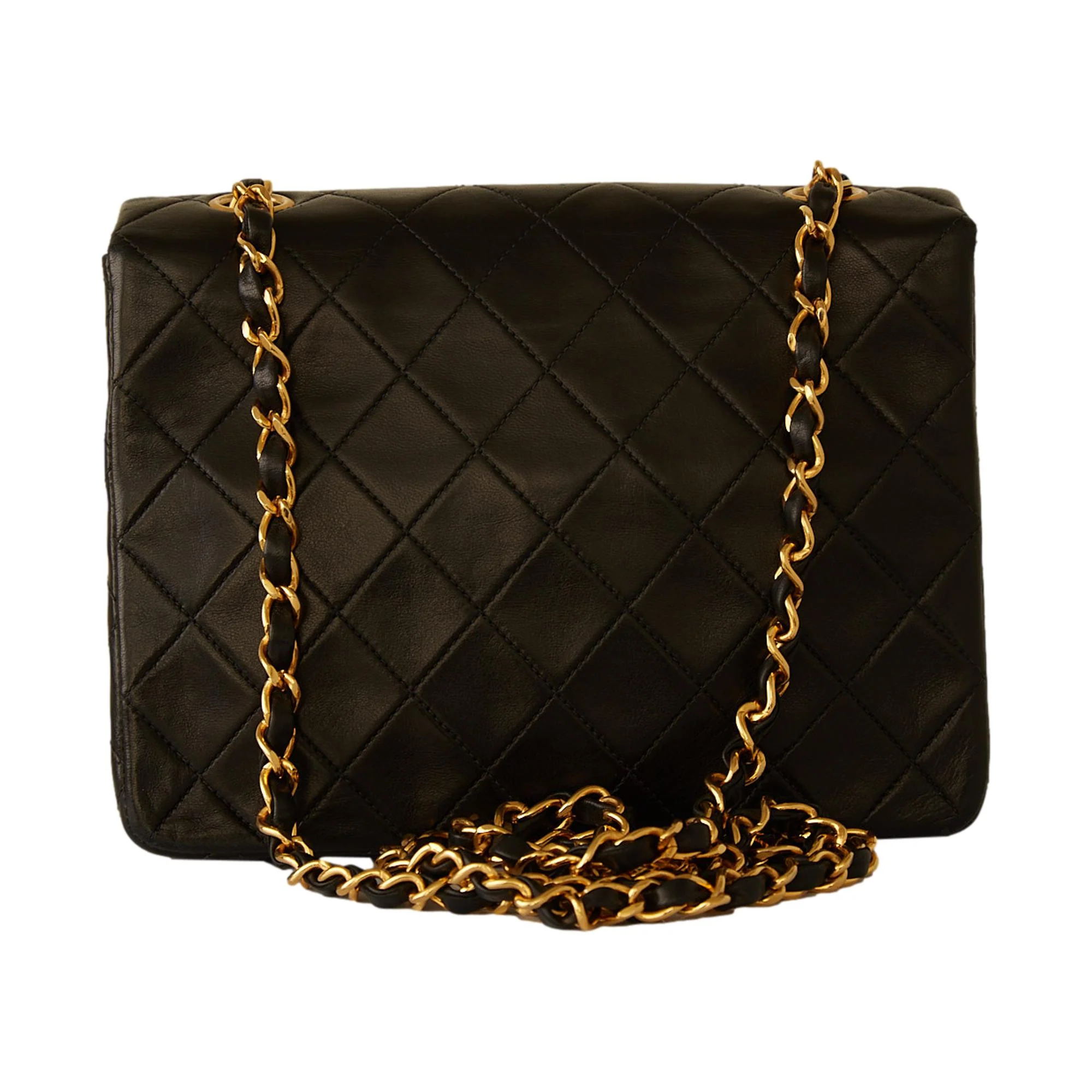 Chanel Black Lambskin Small Flap Bag - Image 2