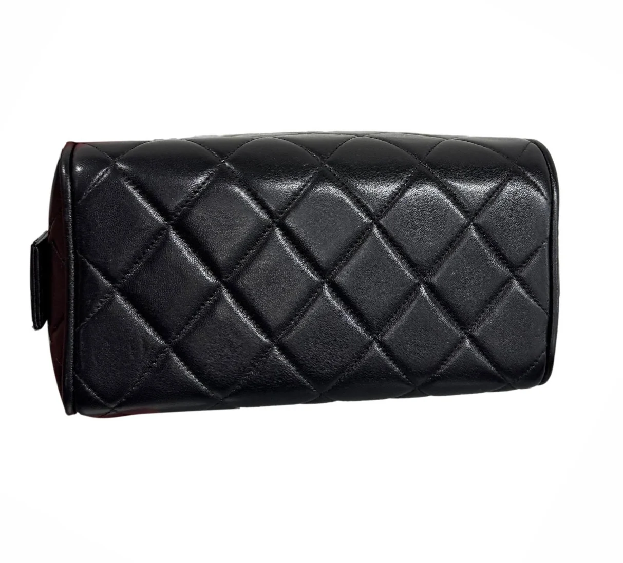 Chanel Black Lambskin Top Handle Box Bag - Image 3