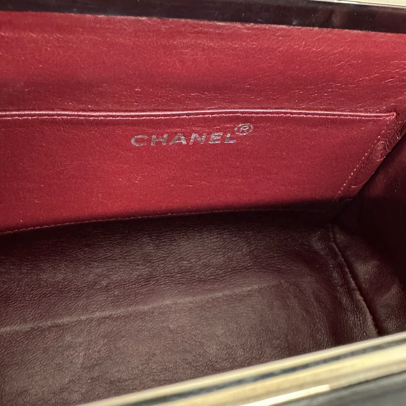 Chanel Black Lambskin Top Handle Box Bag - Image 4