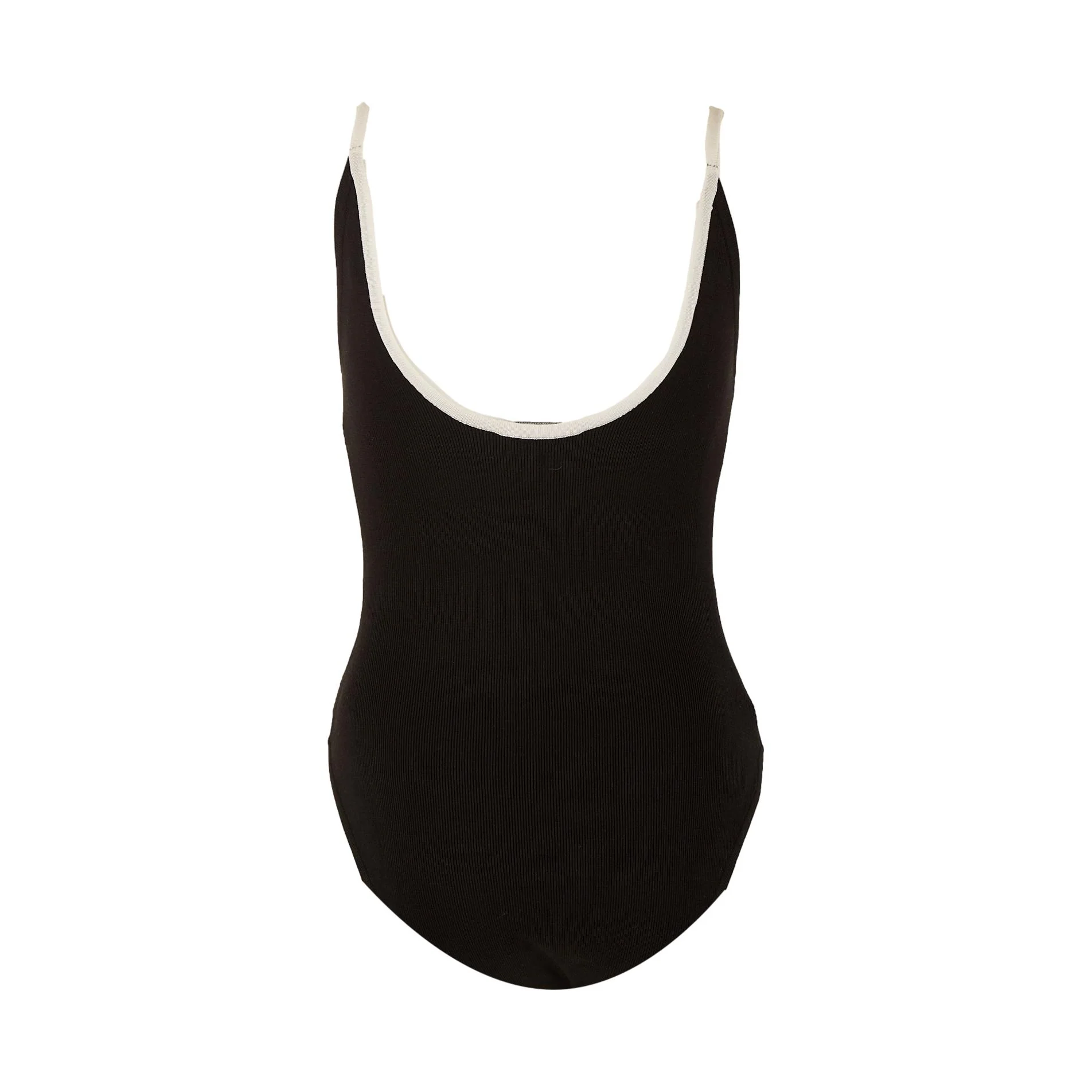 Chanel Black Logo Body Suit - Image 2