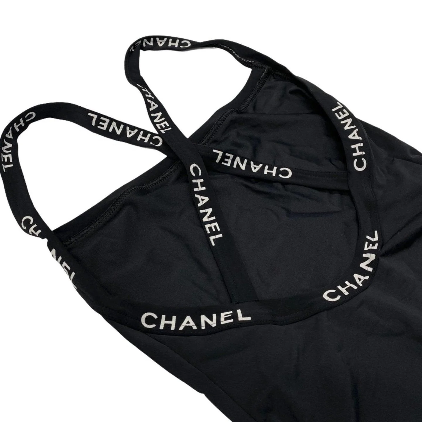 Chanel Black Logo Bodysuit - Image 3