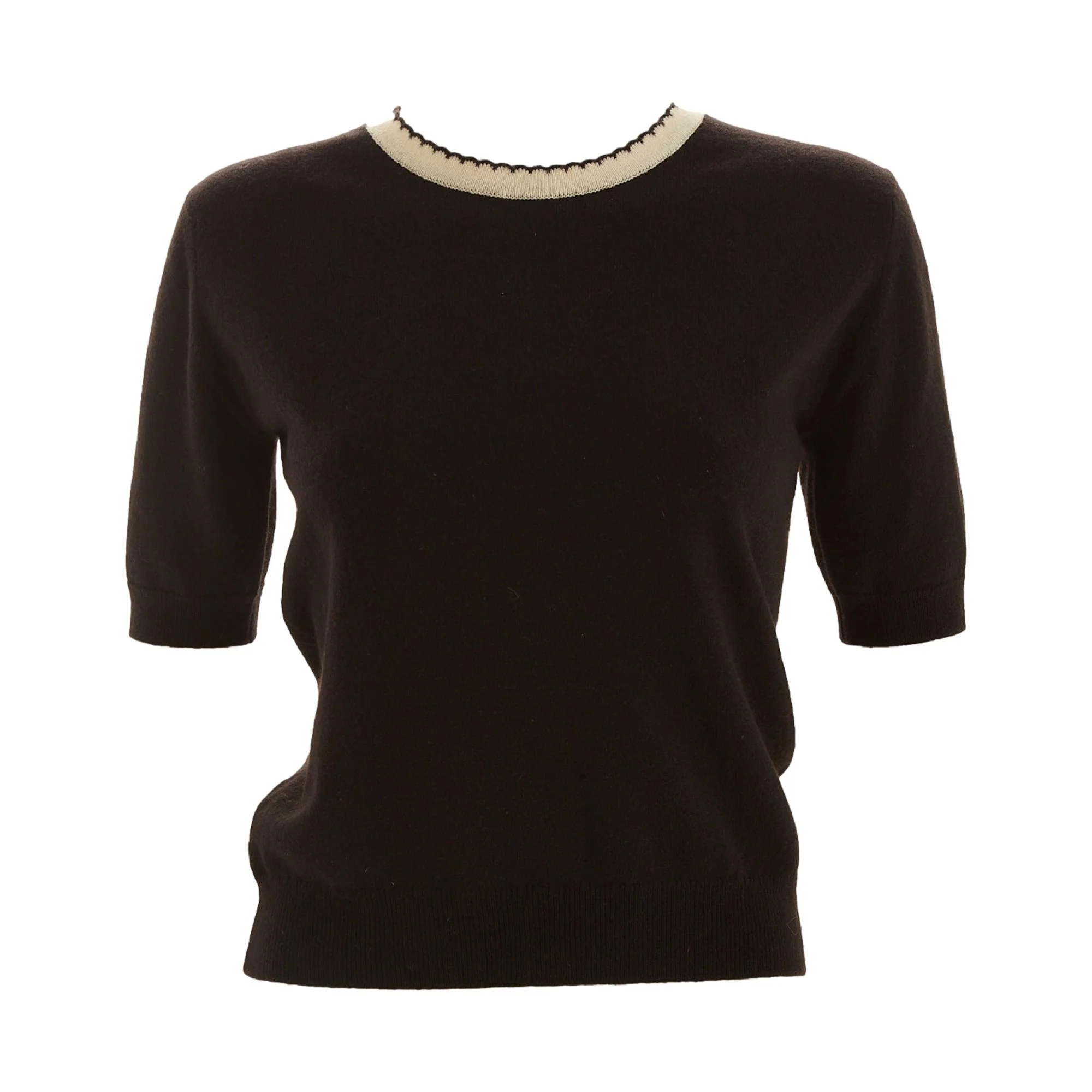 Chanel Black Logo Cashmere Cardigan Set - Image 2