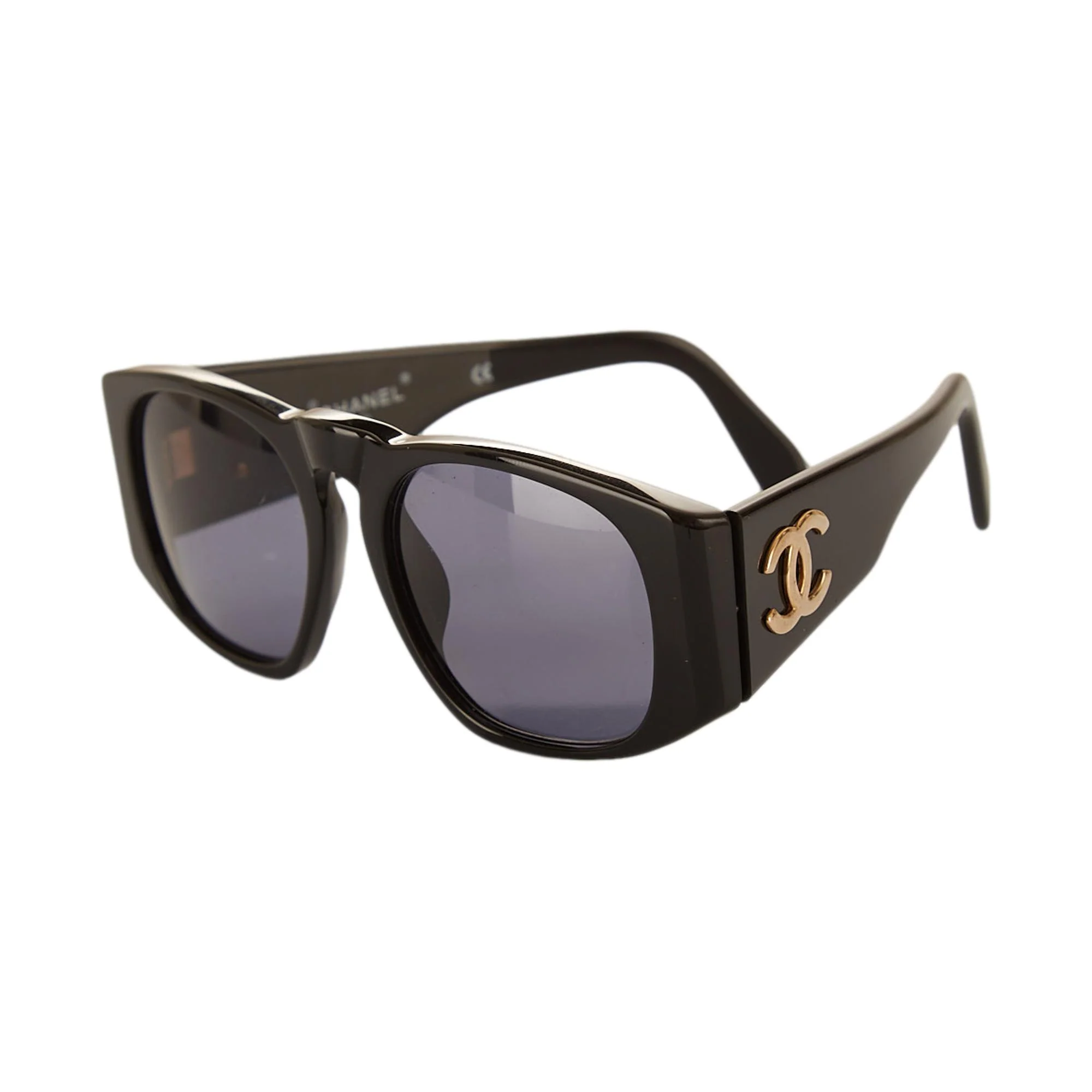 Chanel Black Logo Circle Sunglasses