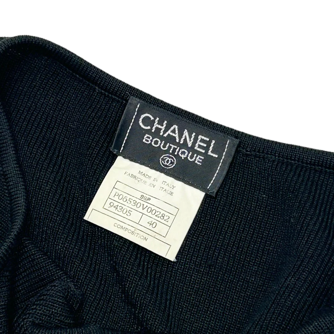 Chanel Black Logo Short Set - Image 4