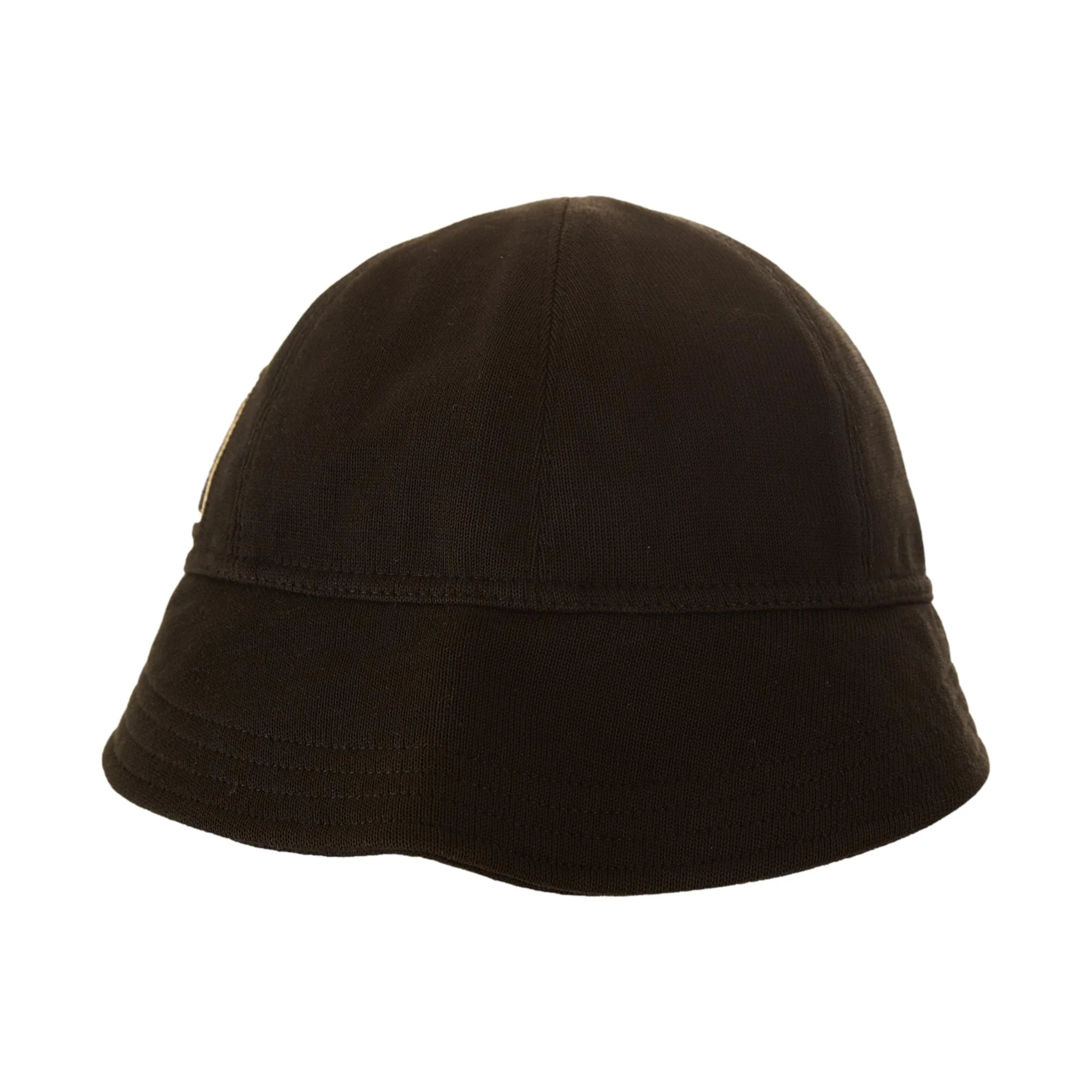Chanel Black Logo Knit Bucket Hat - Image 2