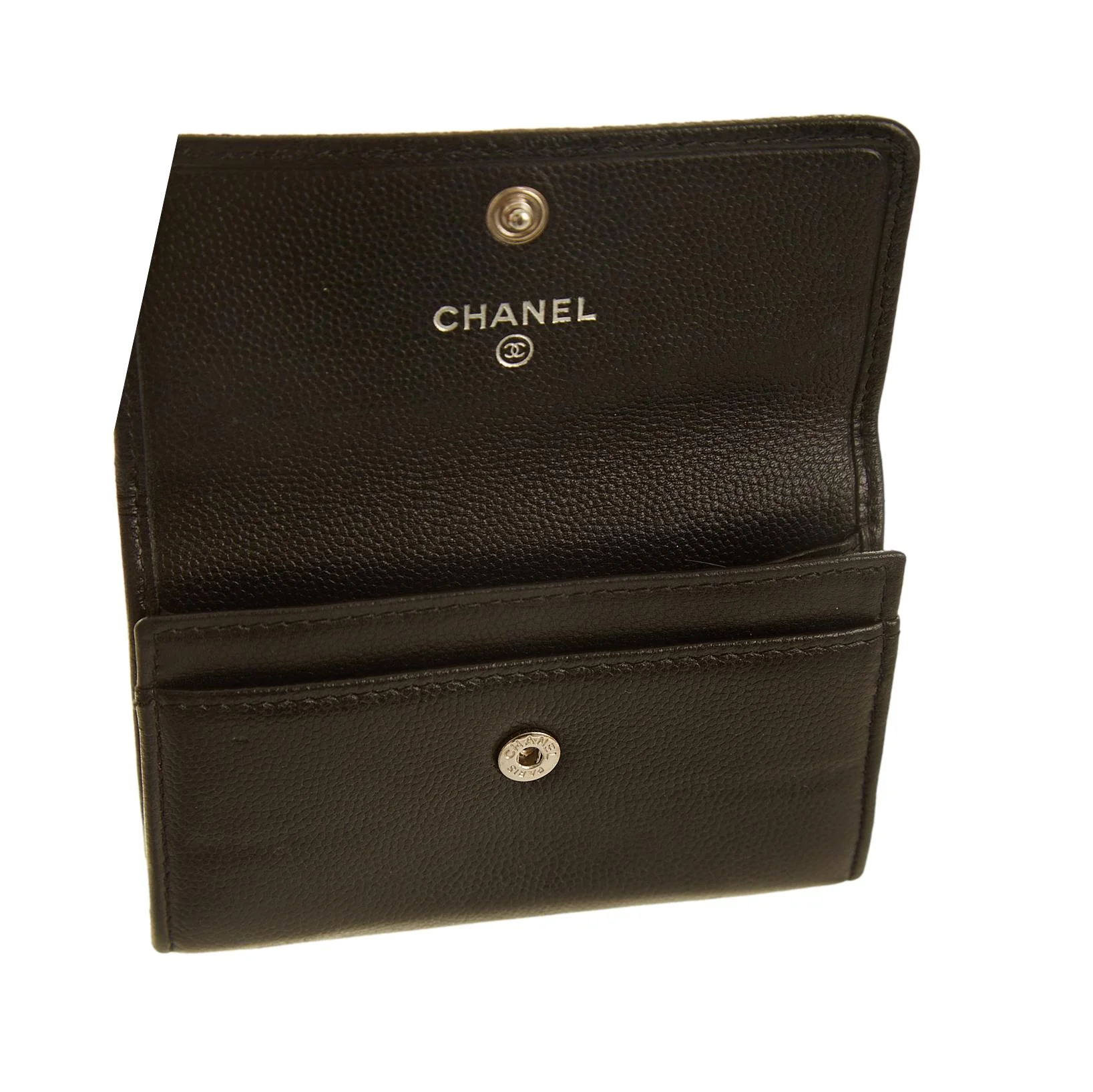 Chanel Black Logo Card Holder - Image 4