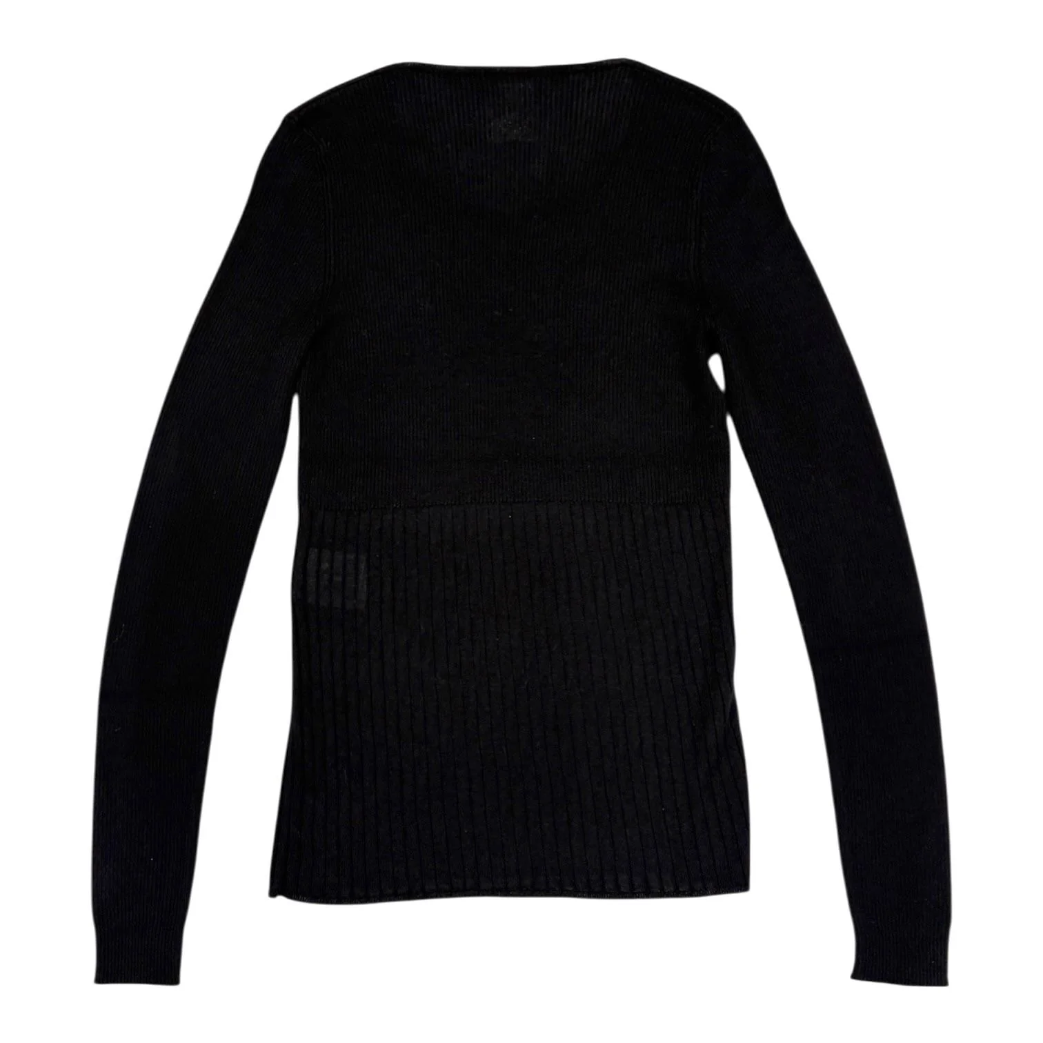 Chanel Black Logo Long Sleeve Top - Image 2